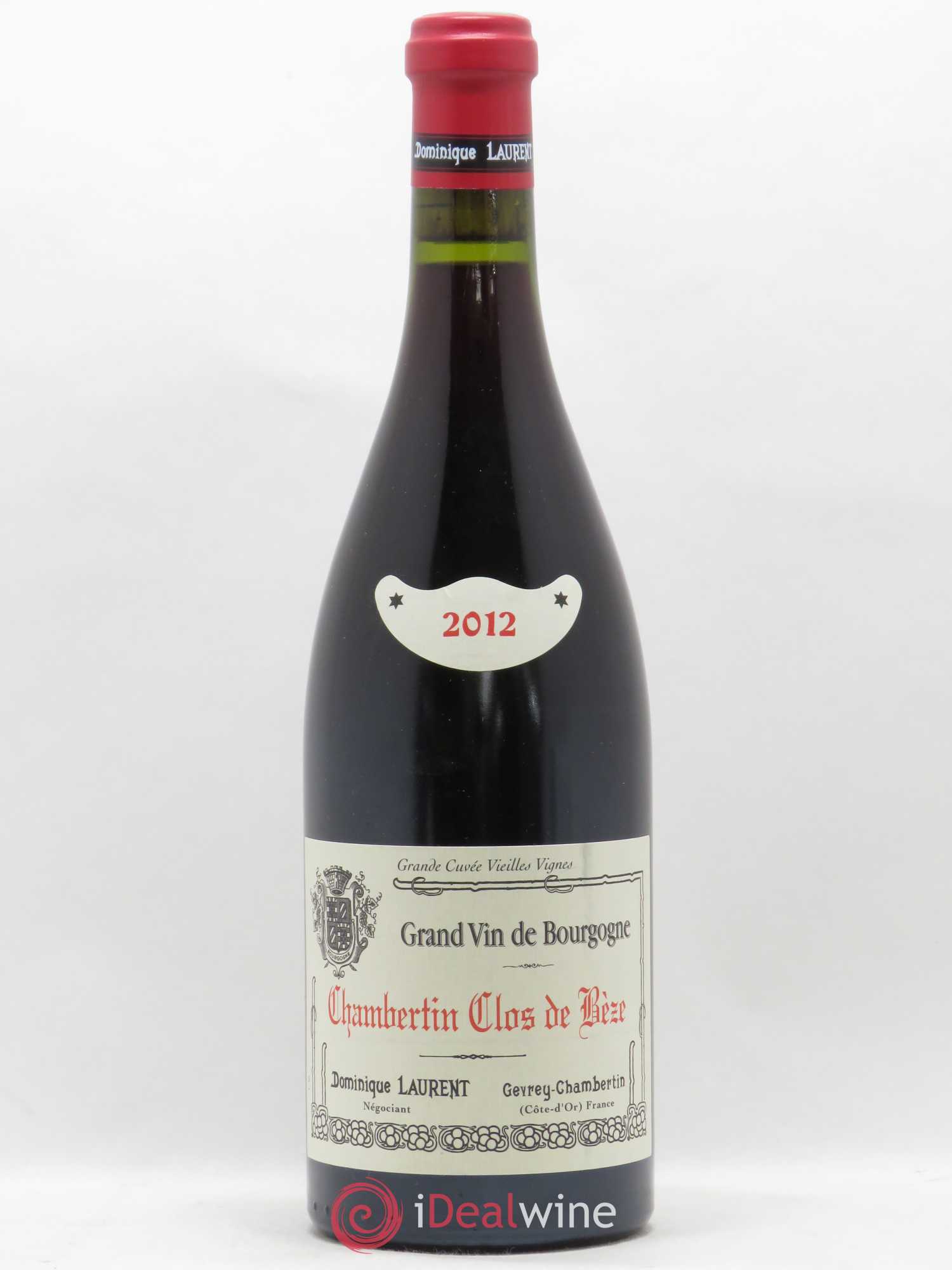 Chambertin Clos de Bèze Grand Cru Grande cuvée Vieilles vignes Dominique Laurent Vieilles vignes 2012 - Lot de 1 bouteille - 0