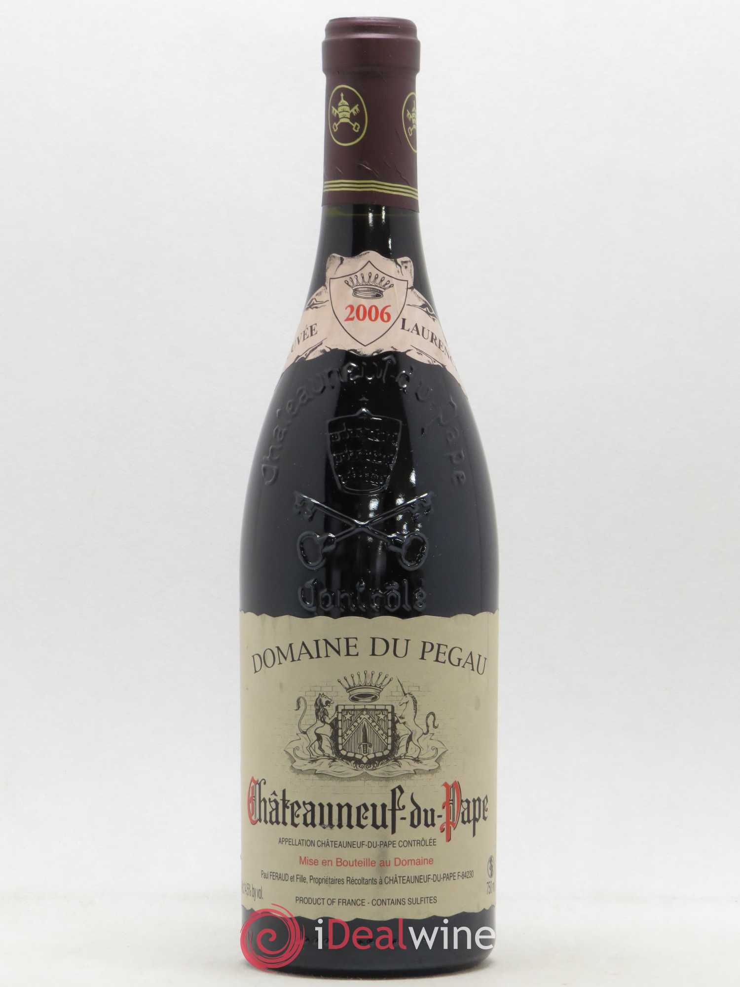 Châteauneuf-du-Pape Domaine du Pégau Cuvée Laurence Paul et Laurence Féraud 2006 - Lot de 1 bouteille - 0