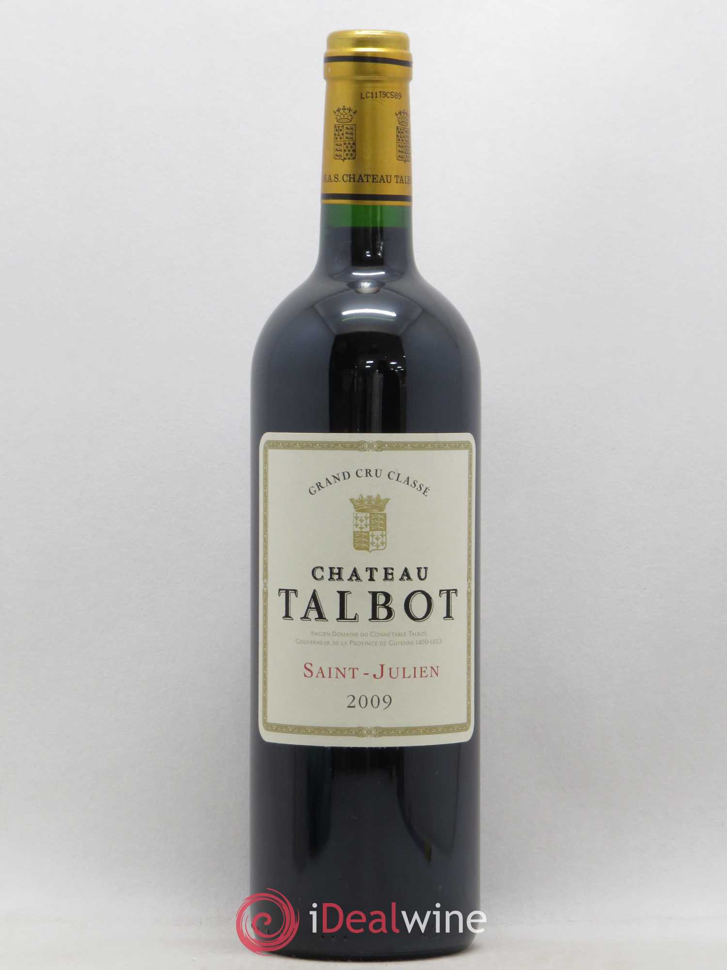 Château Talbot 4ème Grand Cru Classé 2009 - Lot de 1 bouteille - 0