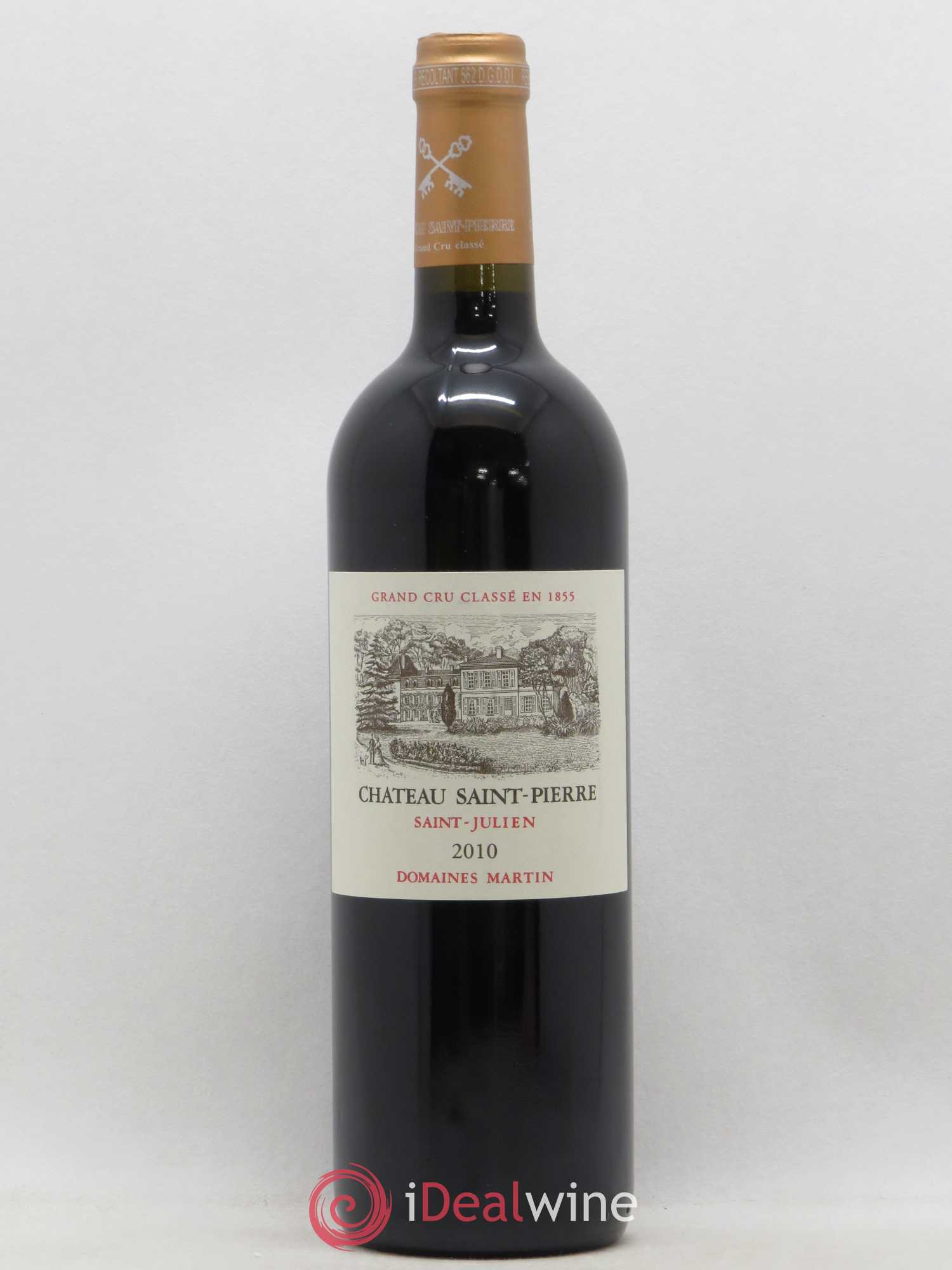 Château Saint-Pierre 4ème Grand Cru Classé 2010 - Lot de 1 bouteille - 0
