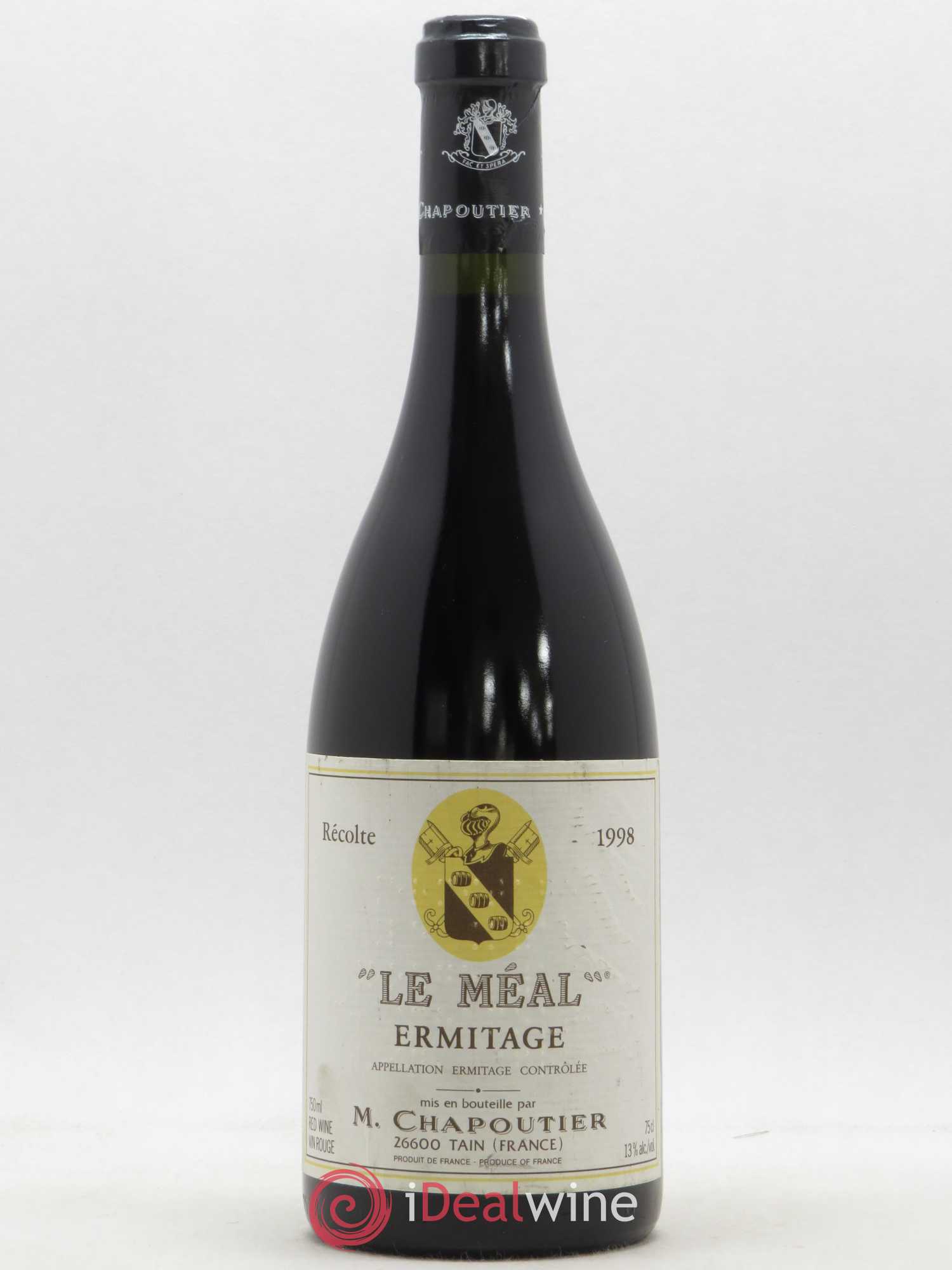 Hermitage Ermitage Le Méal Chapoutier 1998 - Lot de 1 bouteille - 0