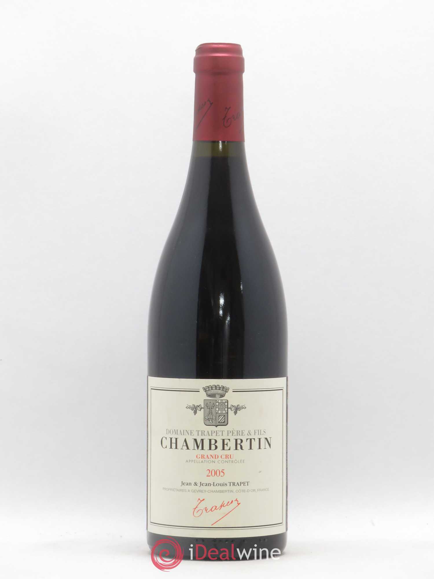 Chambertin Grand Cru Domaine Trapet (sans prix de réserve) 2005 - Lot de 1 bouteille - 0