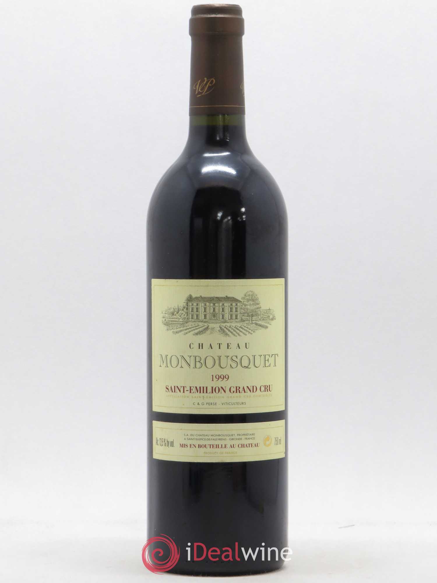 Château Monbousquet Grand Cru Classé 1999 - Lot de 1 bouteille - 0