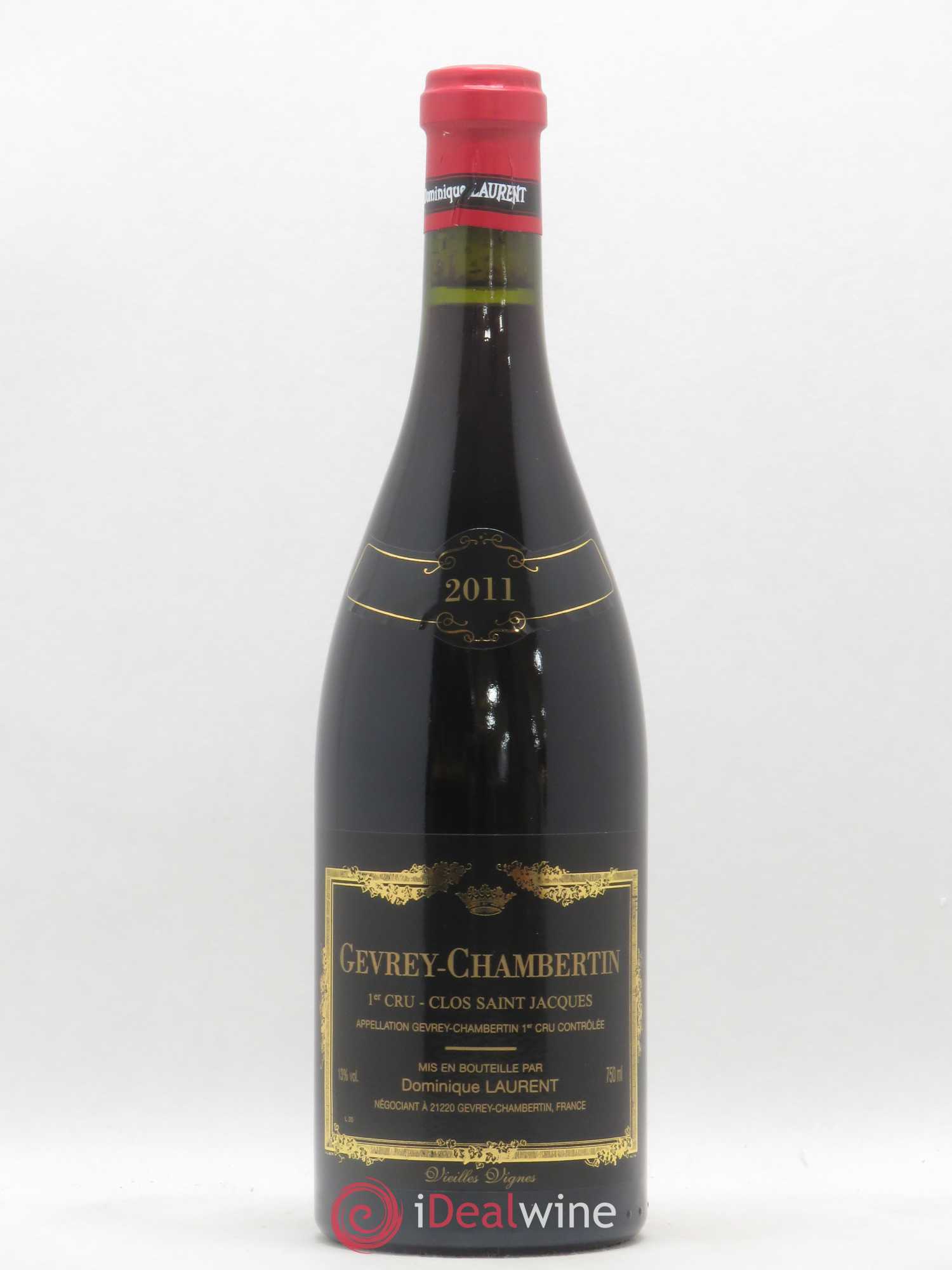 Gevrey-Chambertin 1er Cru Clos Saint Jacques Dominique Laurent 2011 - Lot de 1 bouteille - 0