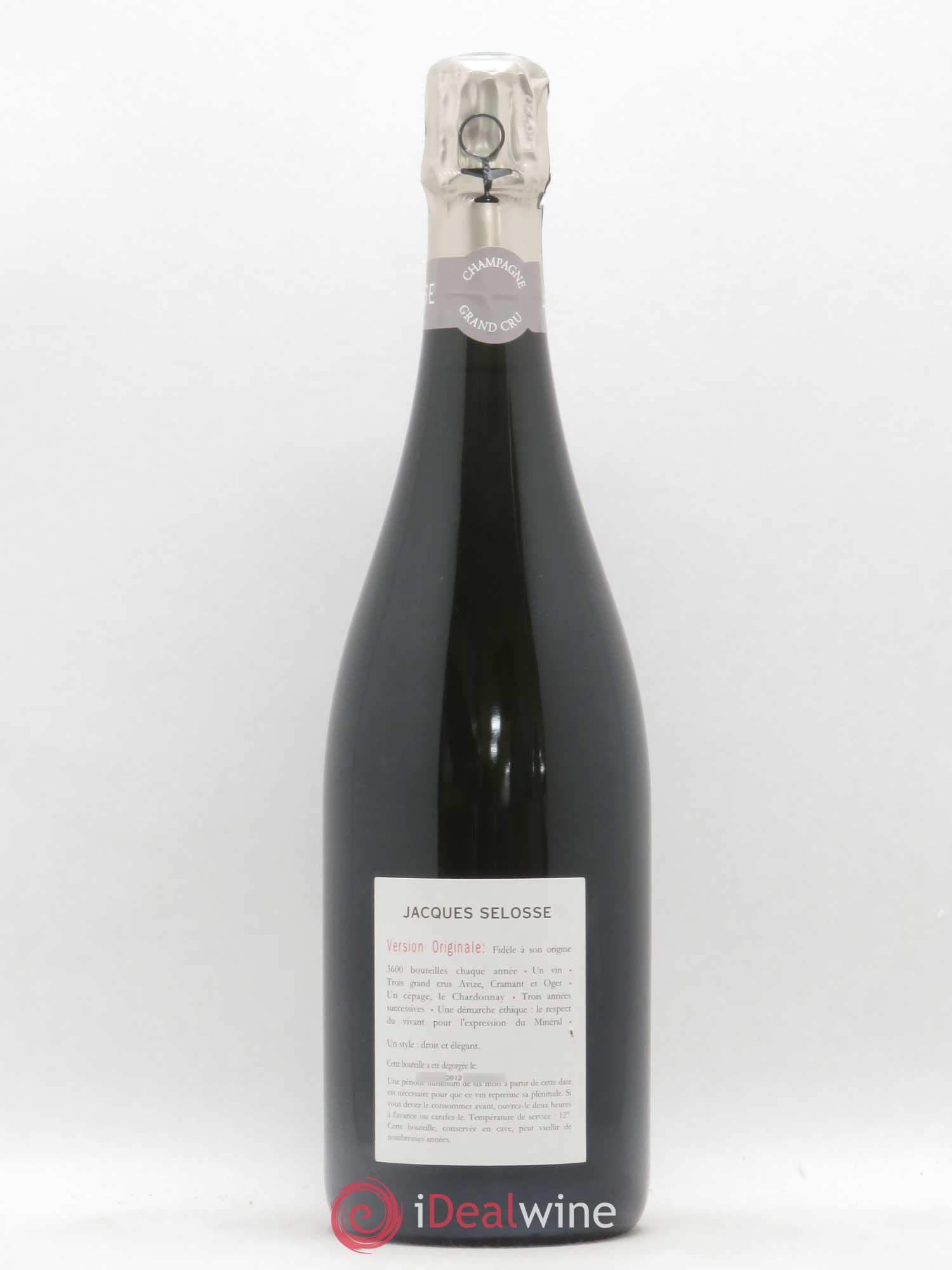 Version Originale Jacques Selosse Blanc de Blancs - Lot de 1 bouteille - 1