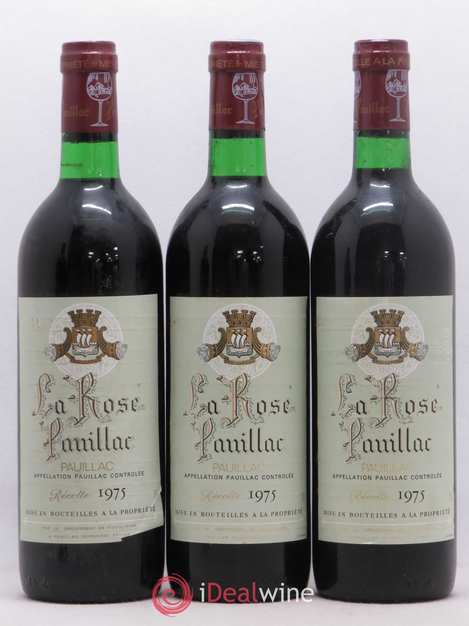 La Rose Pauillac 1975 - Lot de 6 bouteilles - 1