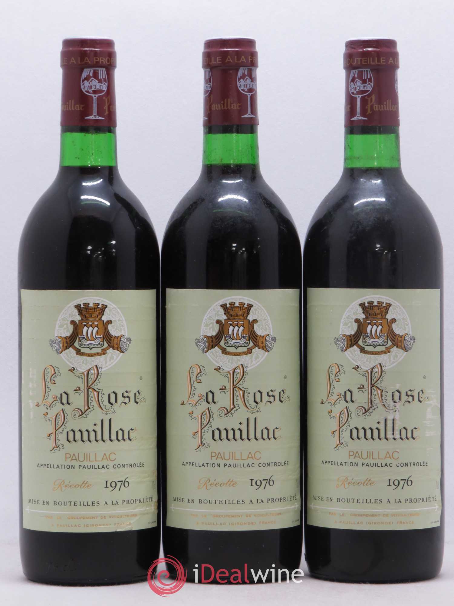 La Rose Pauillac 1976 - Lot de 6 bouteilles - 1