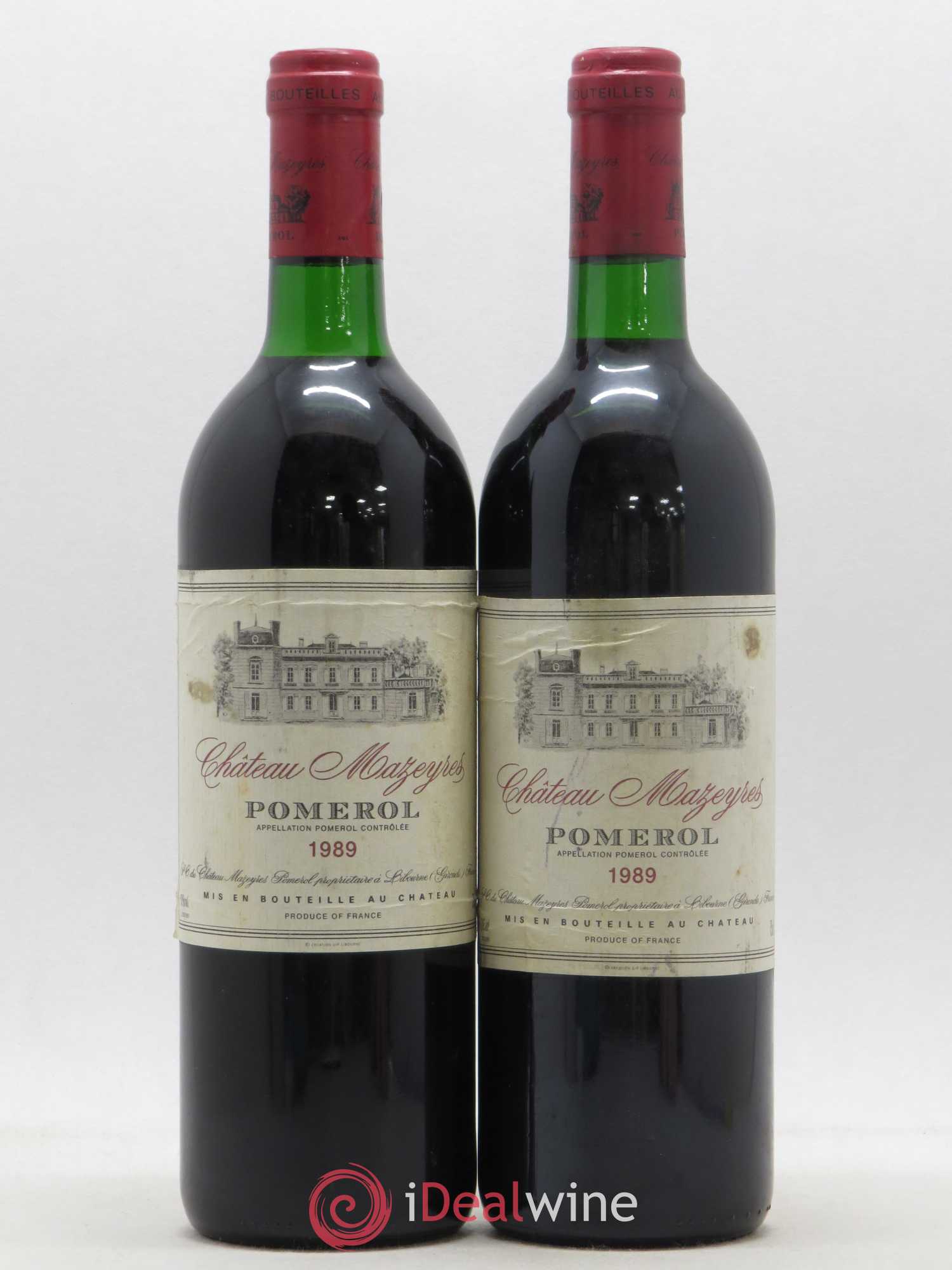 Château Mazeyres 1989 - Lot de 2 bouteilles - 0
