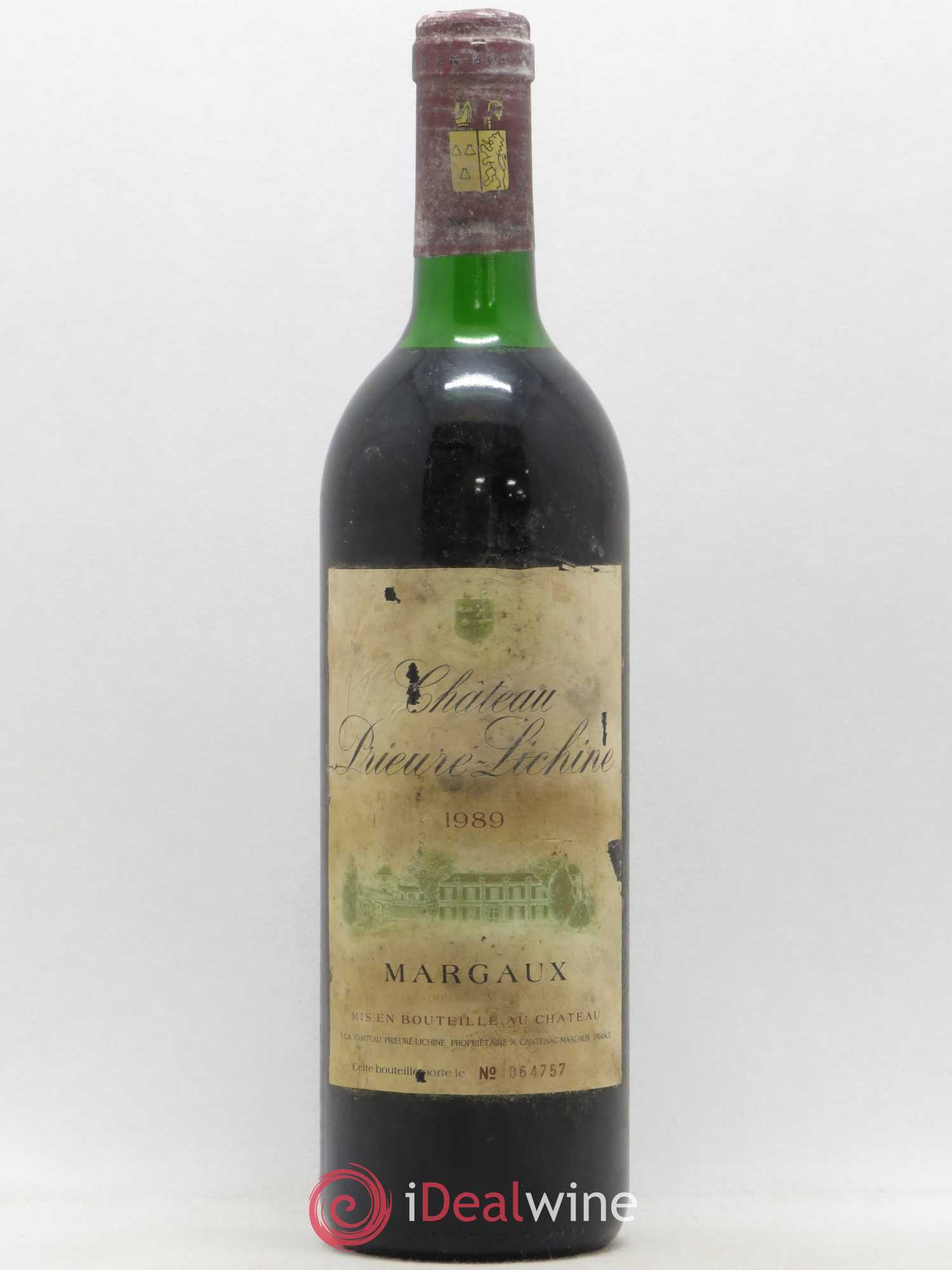Château Prieuré Lichine 4ème Grand Cru Classé 1989 - Lot de 1 bouteille - 0
