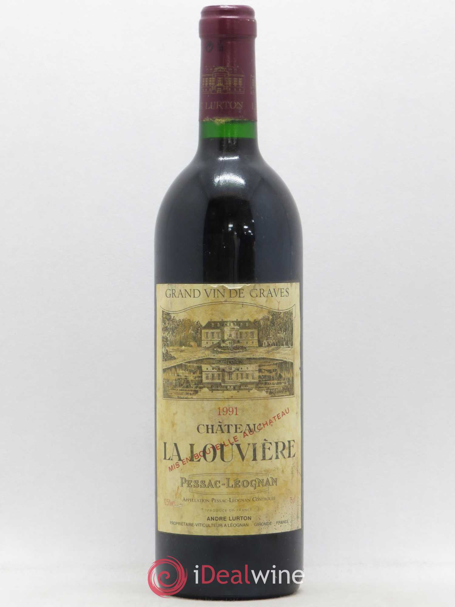 Château la Louvière 1991 - Lot de 1 bouteille - 0