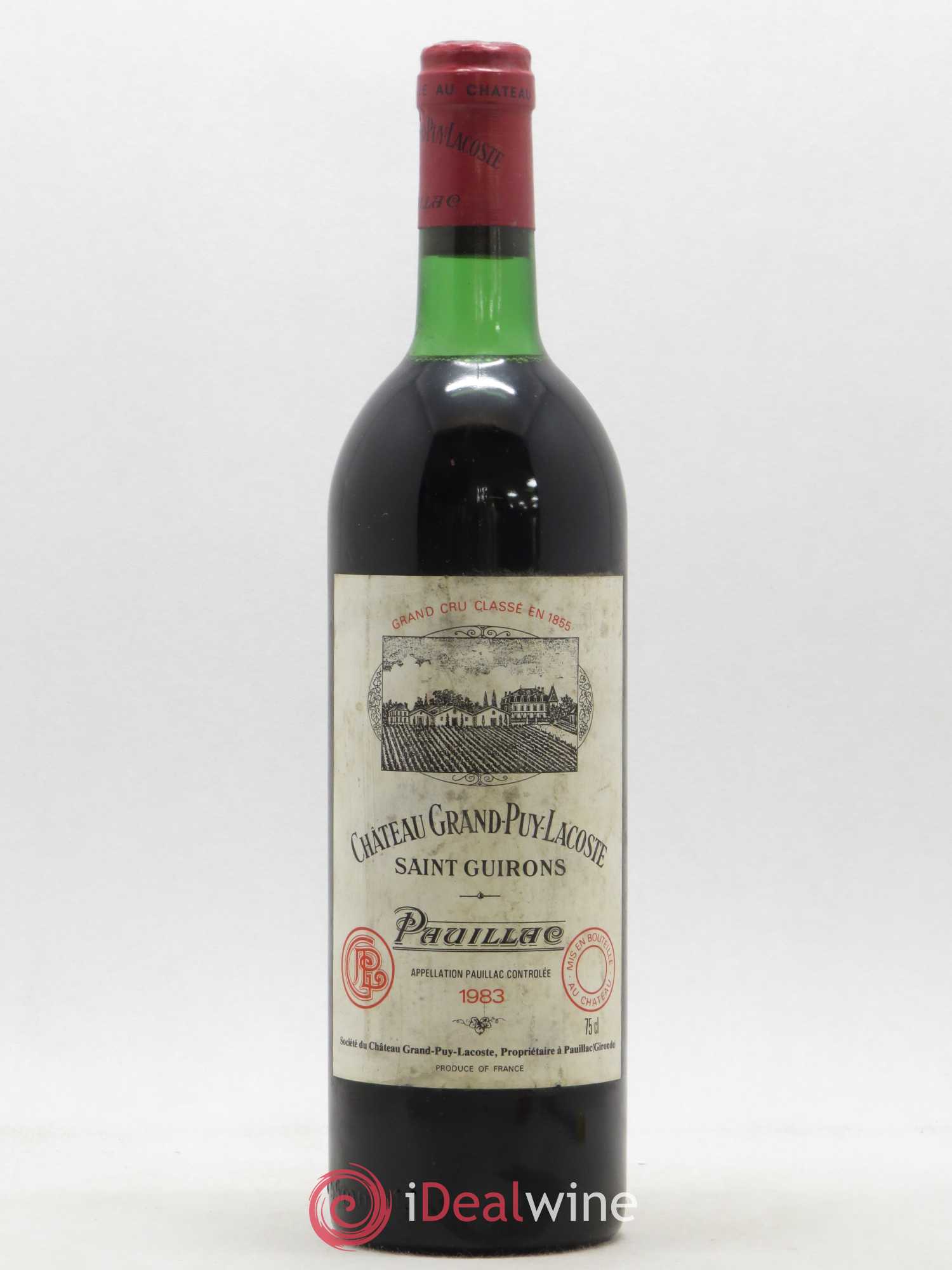 Château Grand Puy Lacoste 5ème Grand Cru Classé 1983 - Lot de 1 bouteille - 0