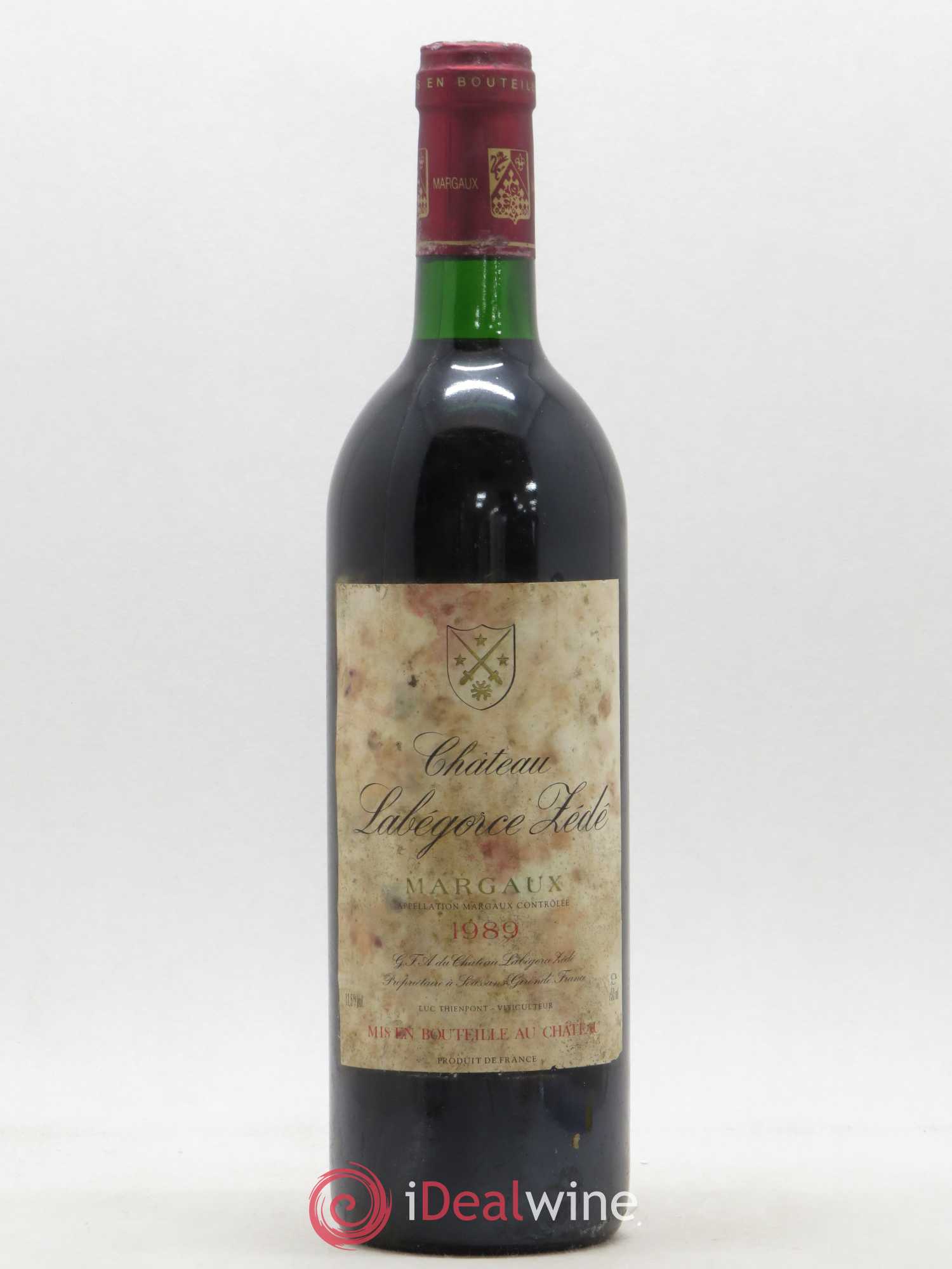 Château Labegorce Zédé Cru Bourgeois 1989 - Lot de 1 bouteille - 0