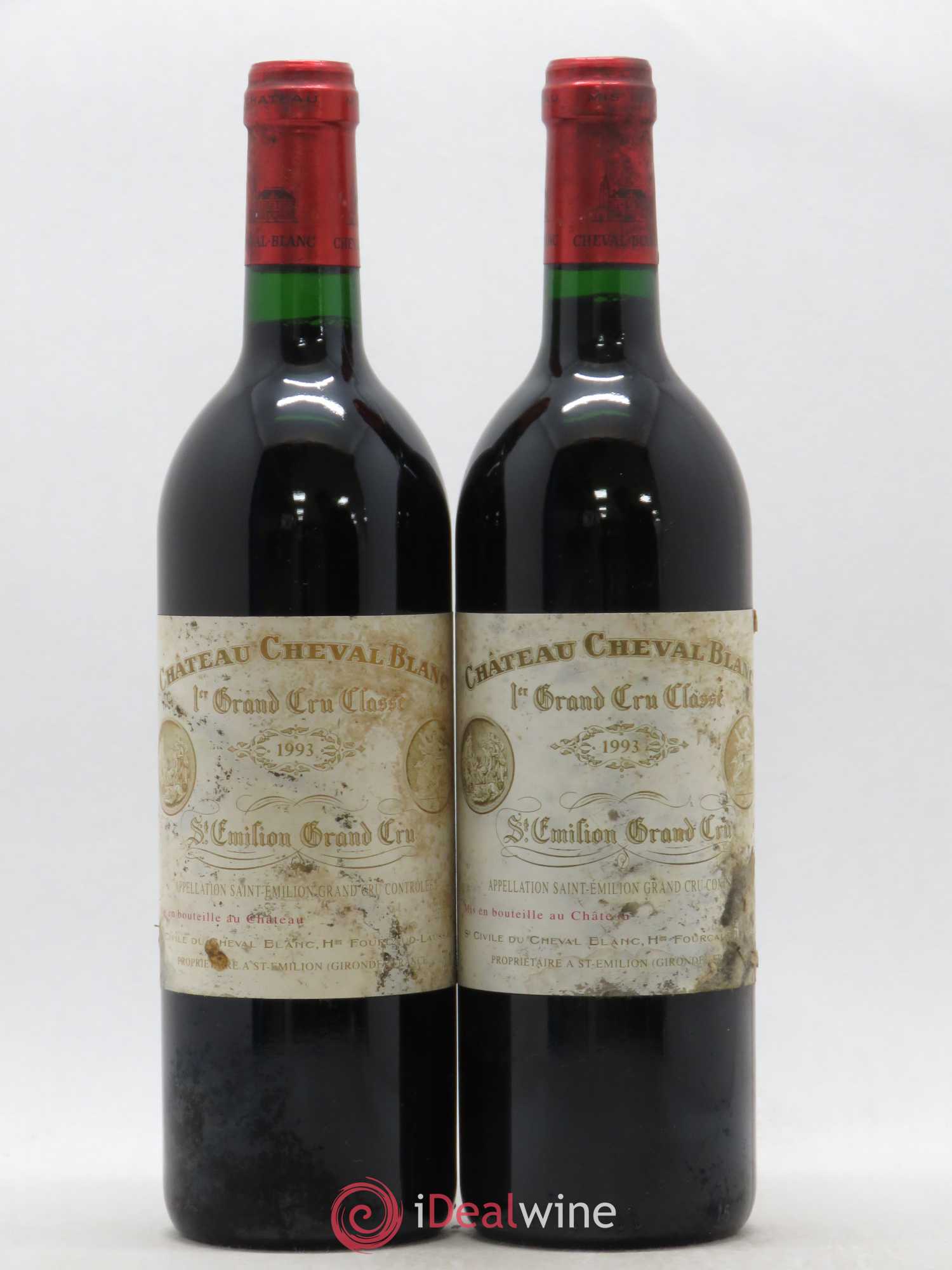Château Cheval Blanc 1er Grand Cru Classé A 1993 - Lot de 2 bouteilles - 0