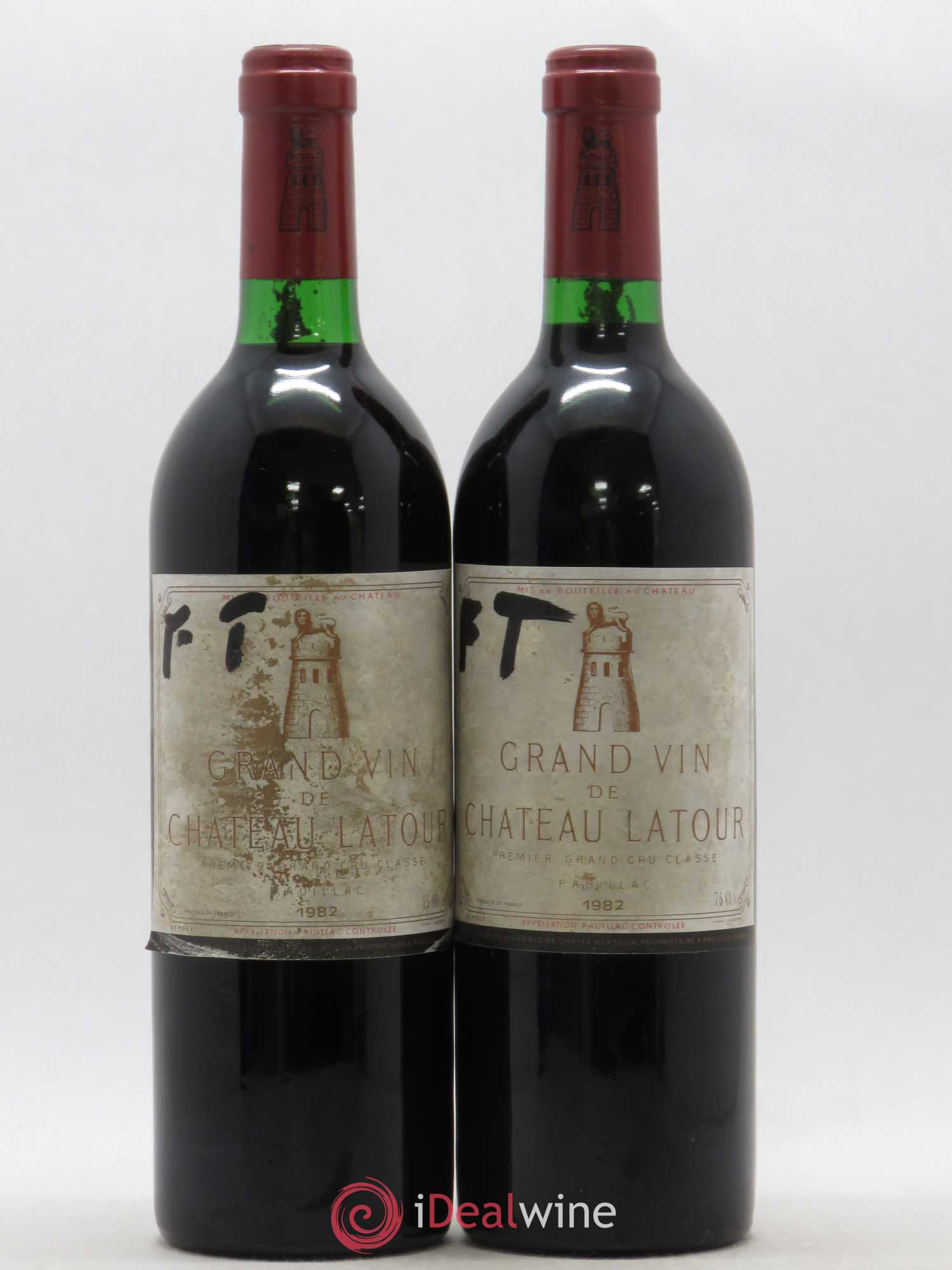 Château Latour 1er Grand Cru Classé 1982 - Lot de 2 bouteilles - 0