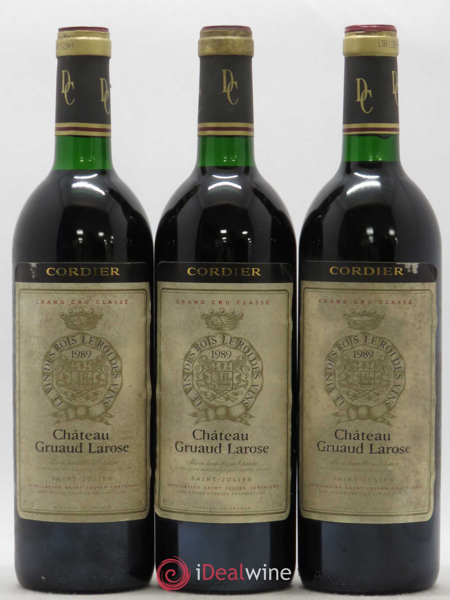 Château Gruaud Larose 2ème Grand Cru Classé 1989 - Lot de 3 bouteilles - 0