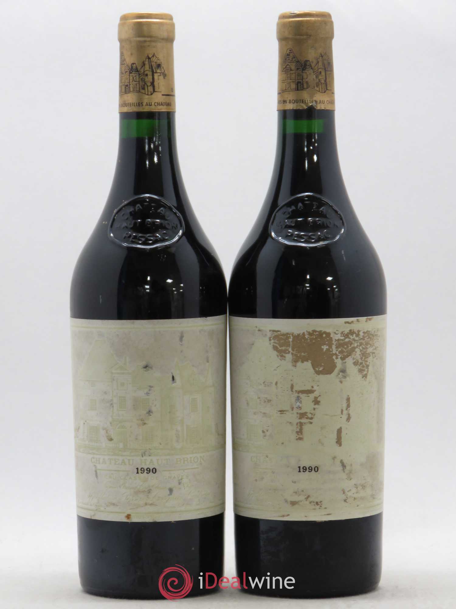 Château Haut Brion 1er Grand Cru Classé 1990 - Lot de 2 bouteilles - 0