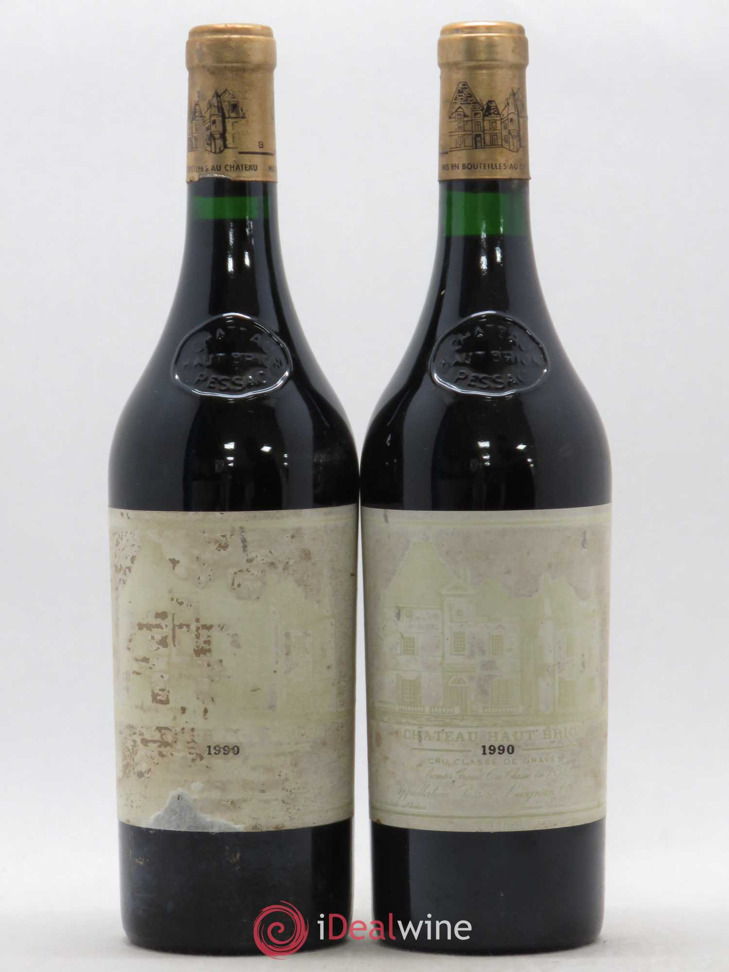 Château Haut Brion 1er Grand Cru Classé 1990 - Lot de 2 bouteilles - 0