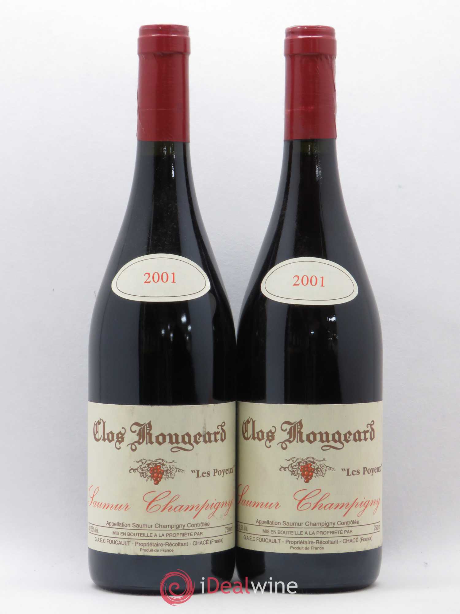 Saumur-Champigny Les Poyeux Clos Rougeard 2001 - Lot de 2 bouteilles - 0