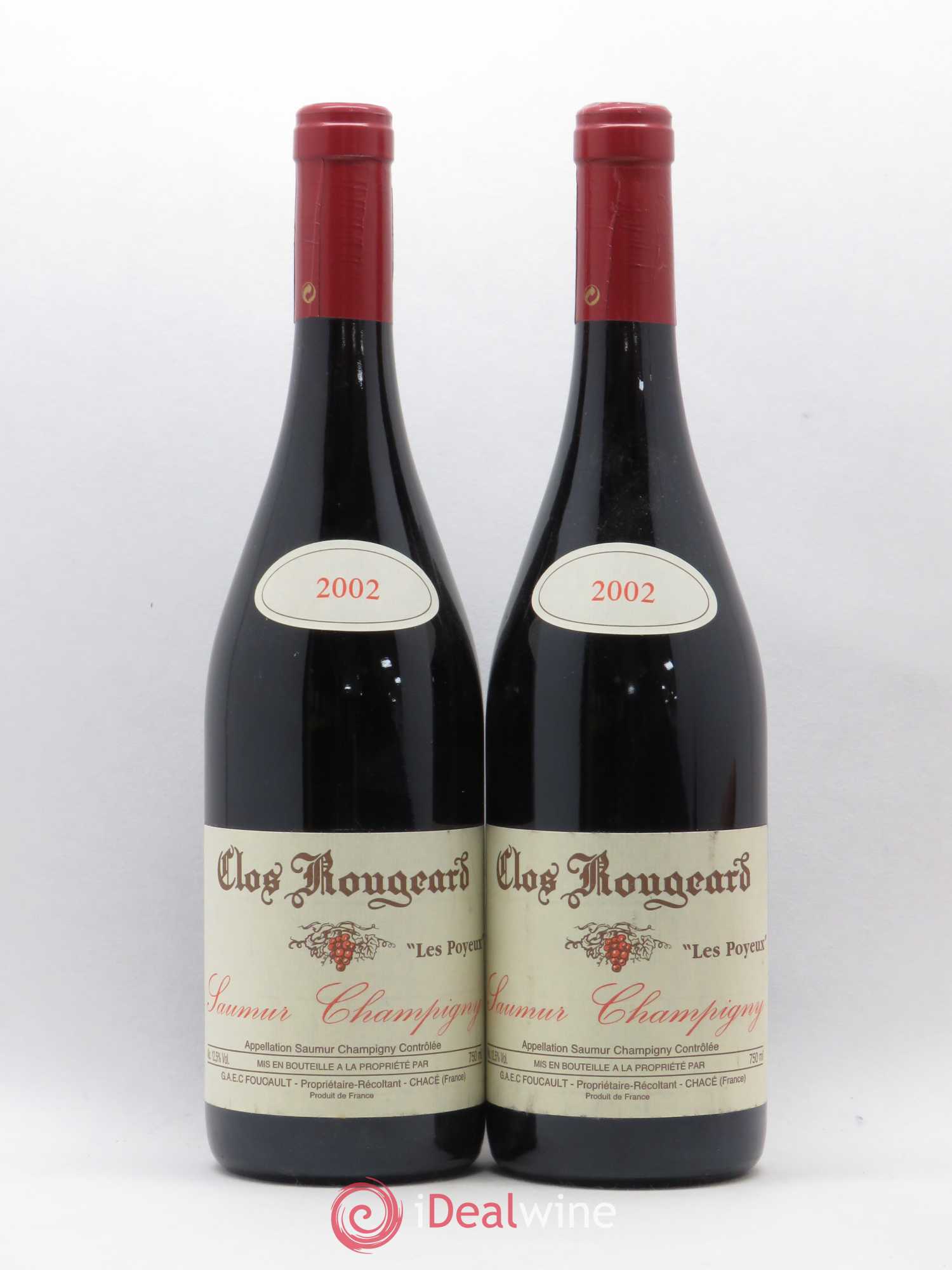 Saumur-Champigny Les Poyeux Clos Rougeard 2002 - Lot de 2 bouteilles - 0