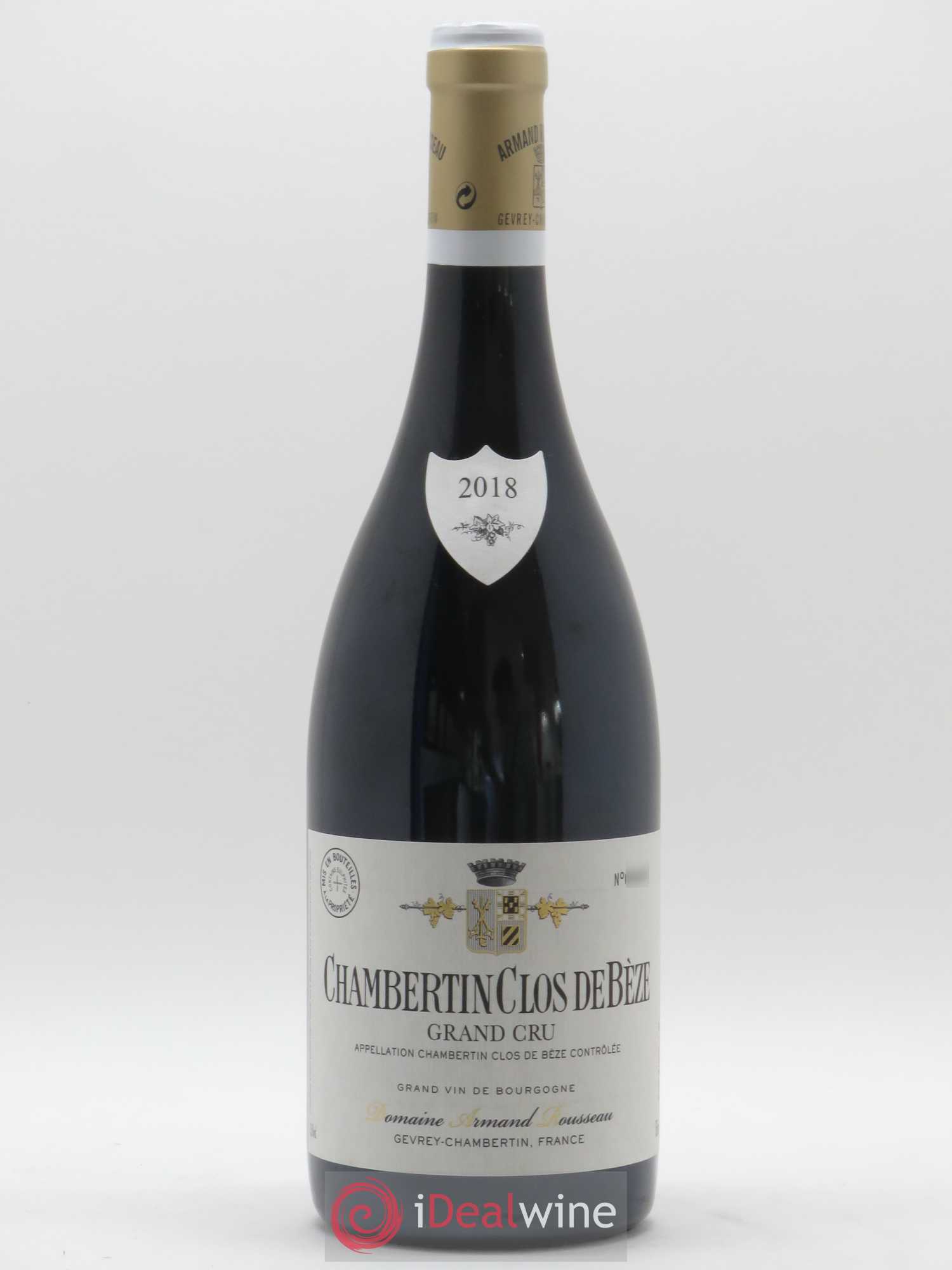 Chambertin Clos de Bèze Grand Cru Armand Rousseau (Domaine) 2018 - Lot de 1 bouteille - 0
