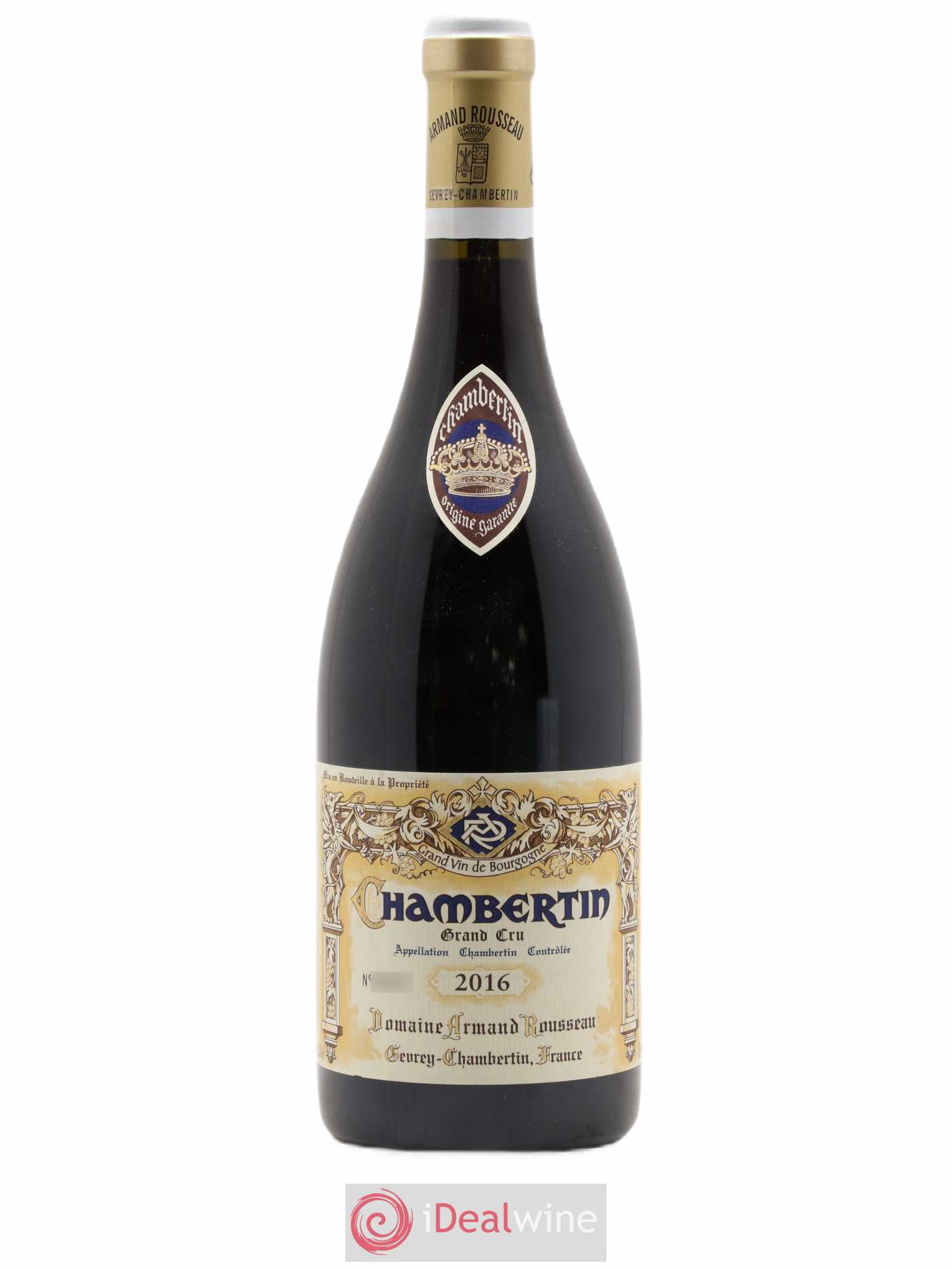 Chambertin Grand Cru Armand Rousseau (Domaine) 2016 - Lot de 1 bouteille - 0