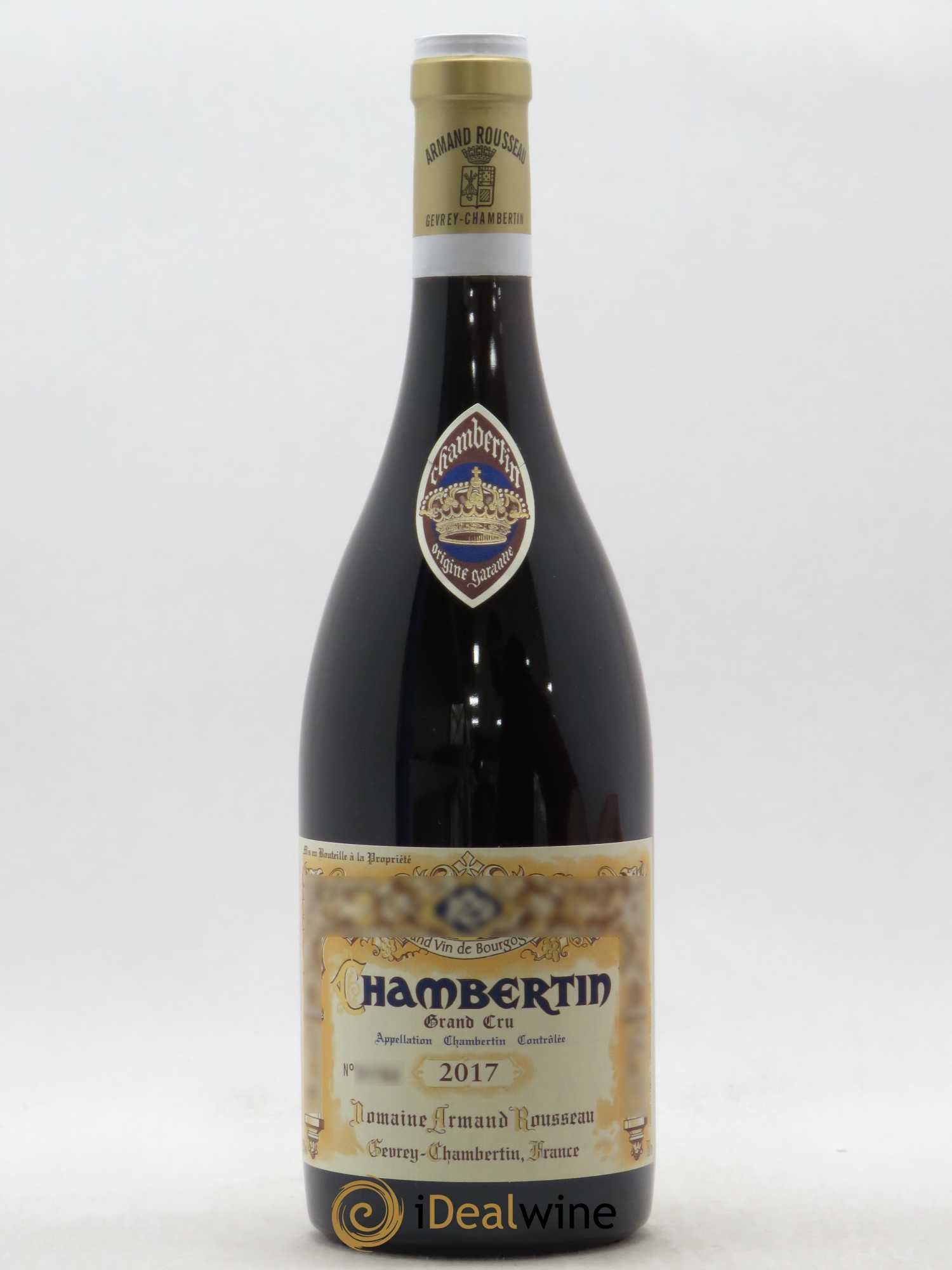 Chambertin Grand Cru Armand Rousseau (Domaine) 2017 - Lot de 1 bouteille - 0