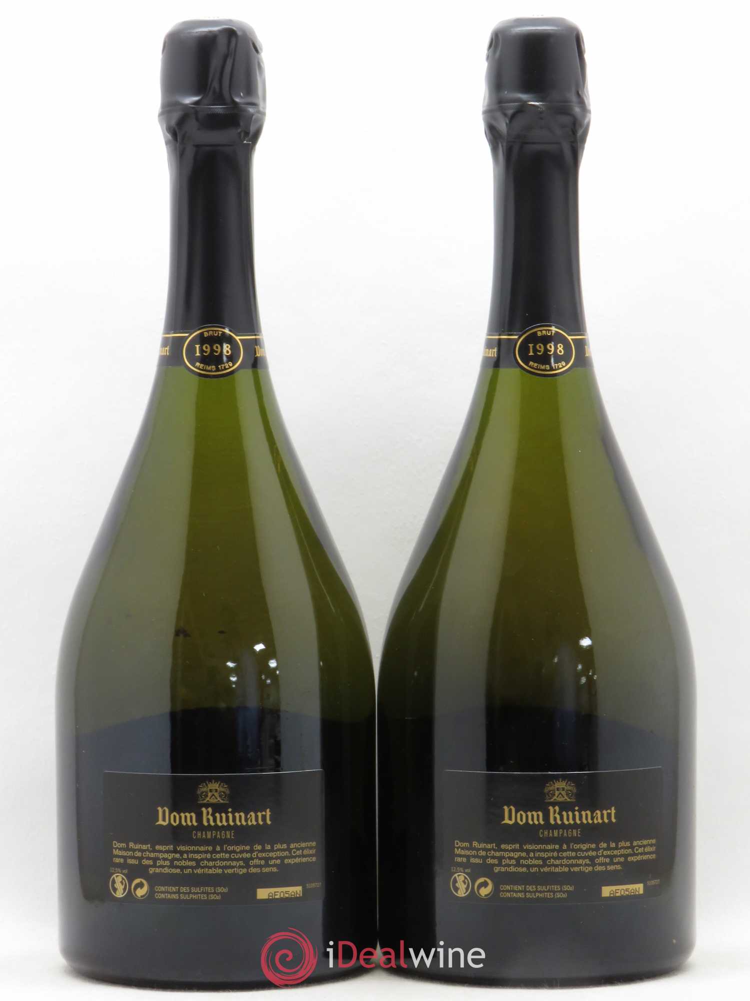Dom Ruinart Brut Ruinart 1998 - Lot de 2 bouteilles - 1