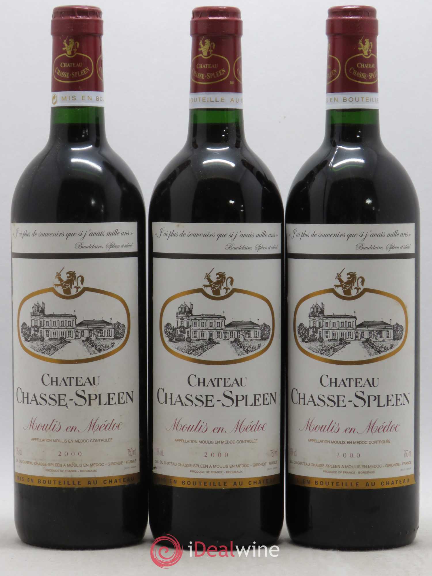 Château Chasse Spleen 2000 - Lot de 12 bouteilles - 1
