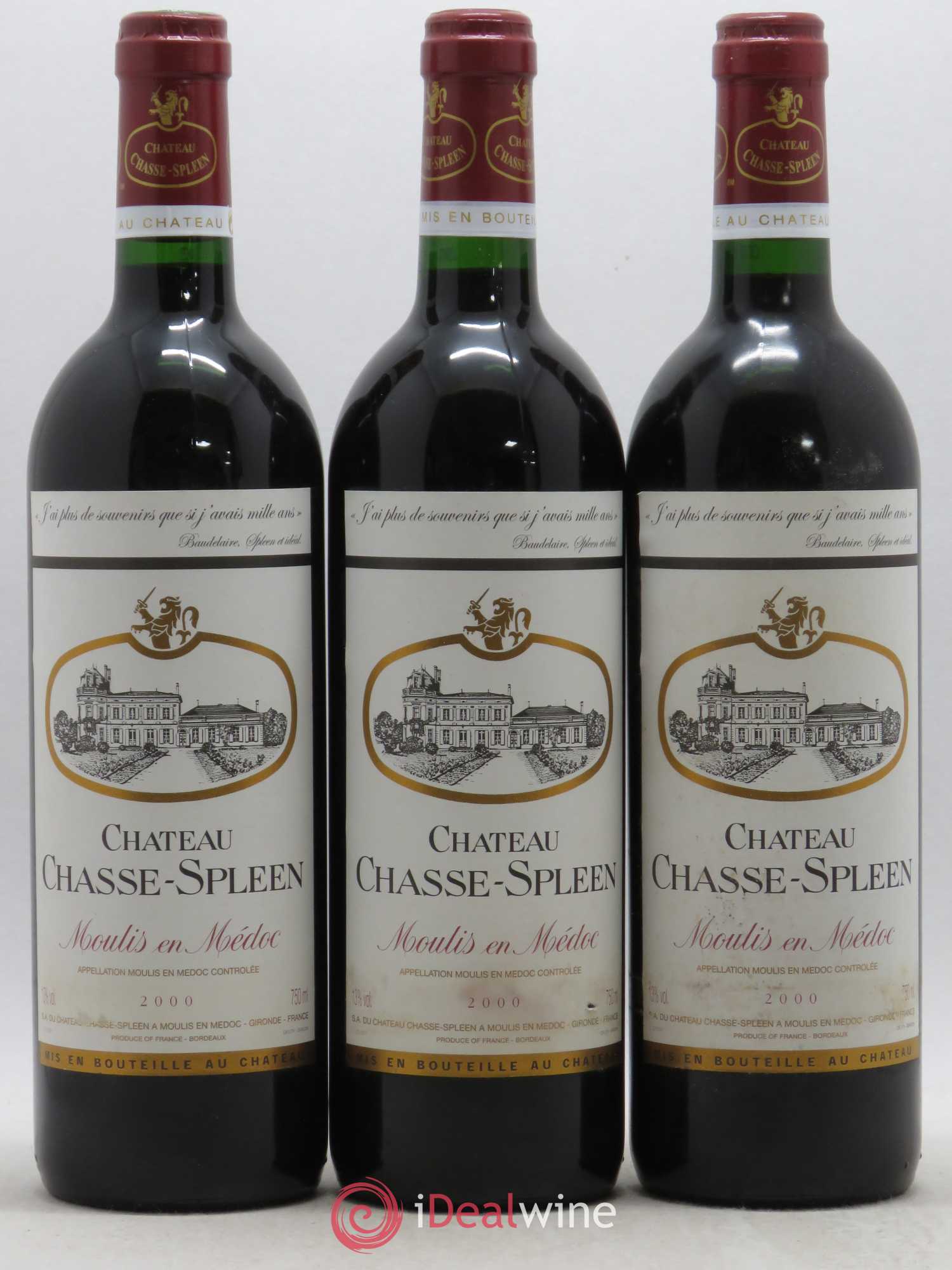 Château Chasse Spleen 2000 - Lot de 12 bouteilles - 2