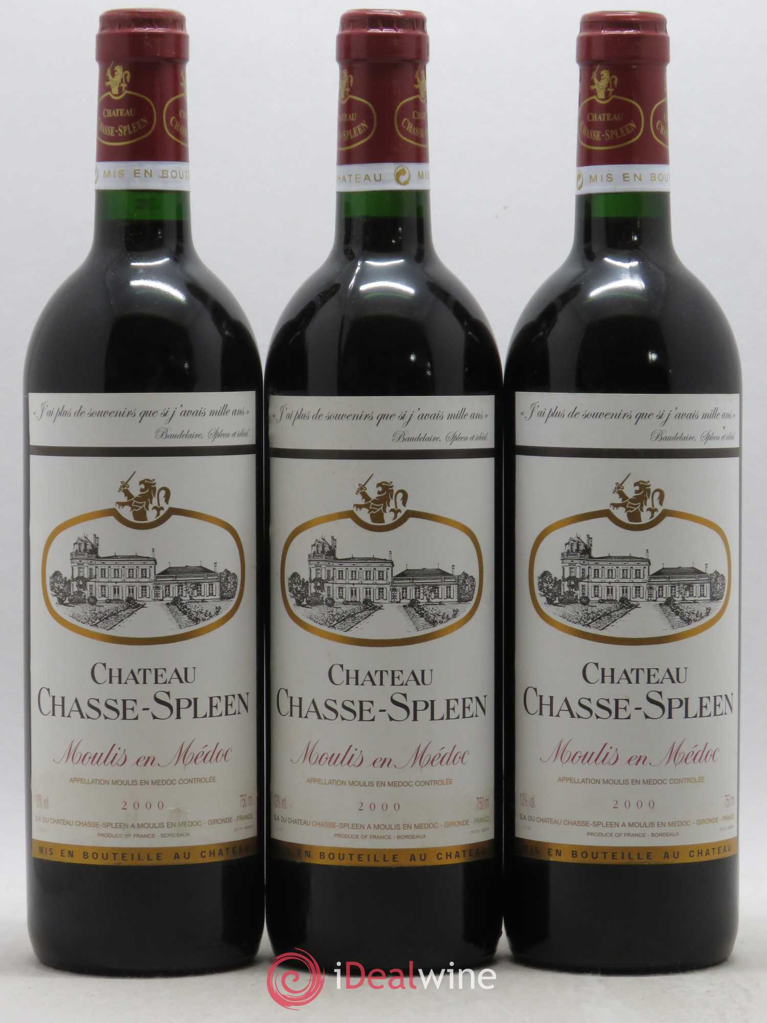 Château Chasse Spleen 2000 - Lot de 12 bouteilles - 3