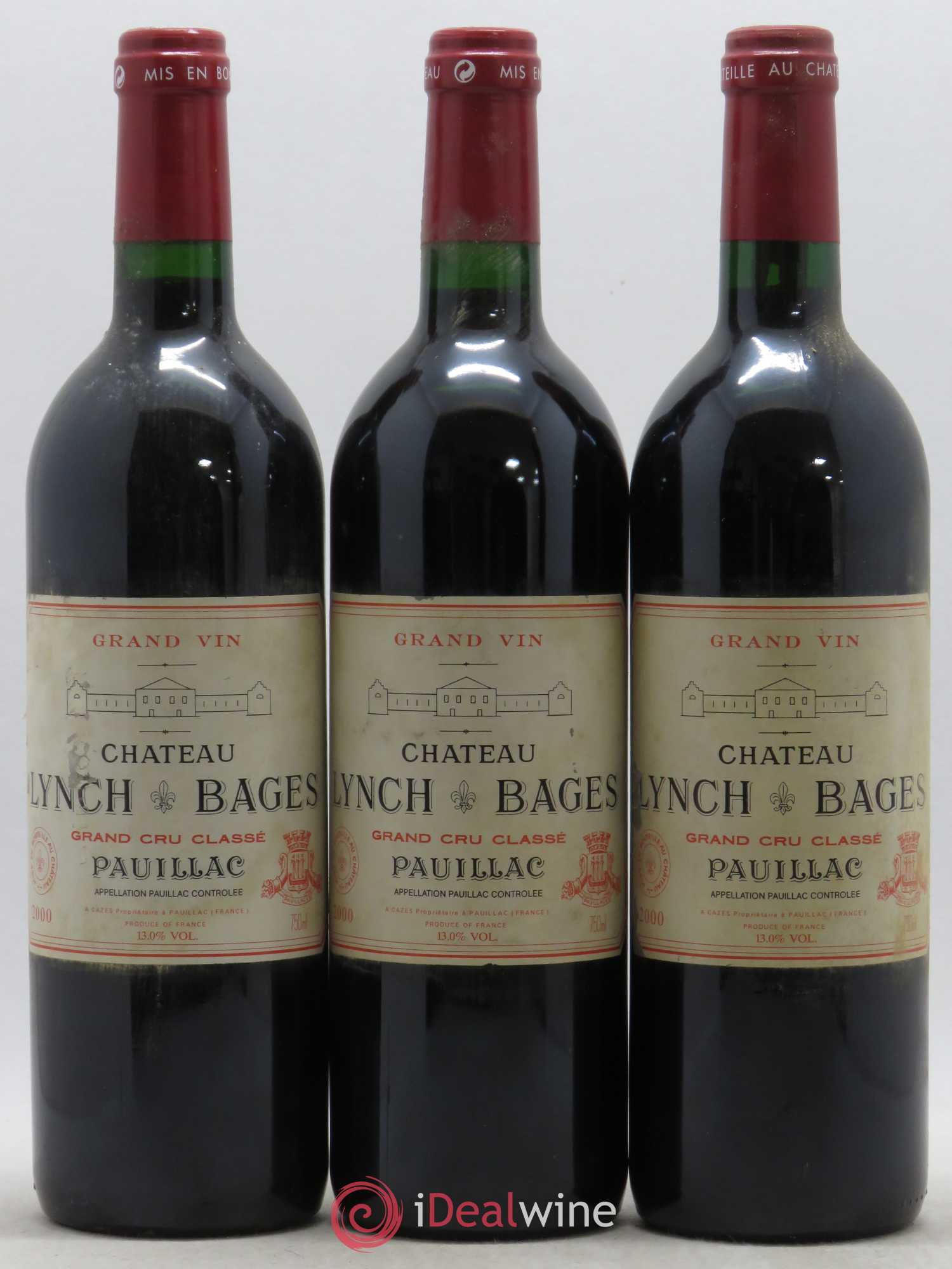 Château Lynch Bages 5ème Grand Cru Classé 2000 - Lot de 12 bouteilles - 1