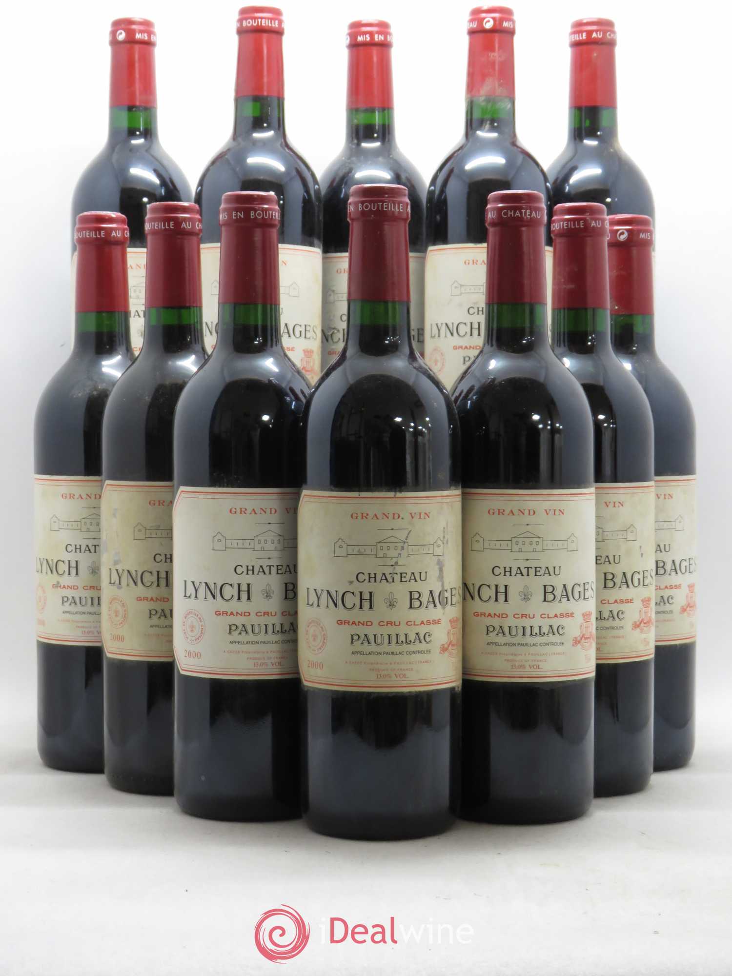 Château Lynch Bages 5ème Grand Cru Classé 2000 - Lot de 12 bouteilles - 0