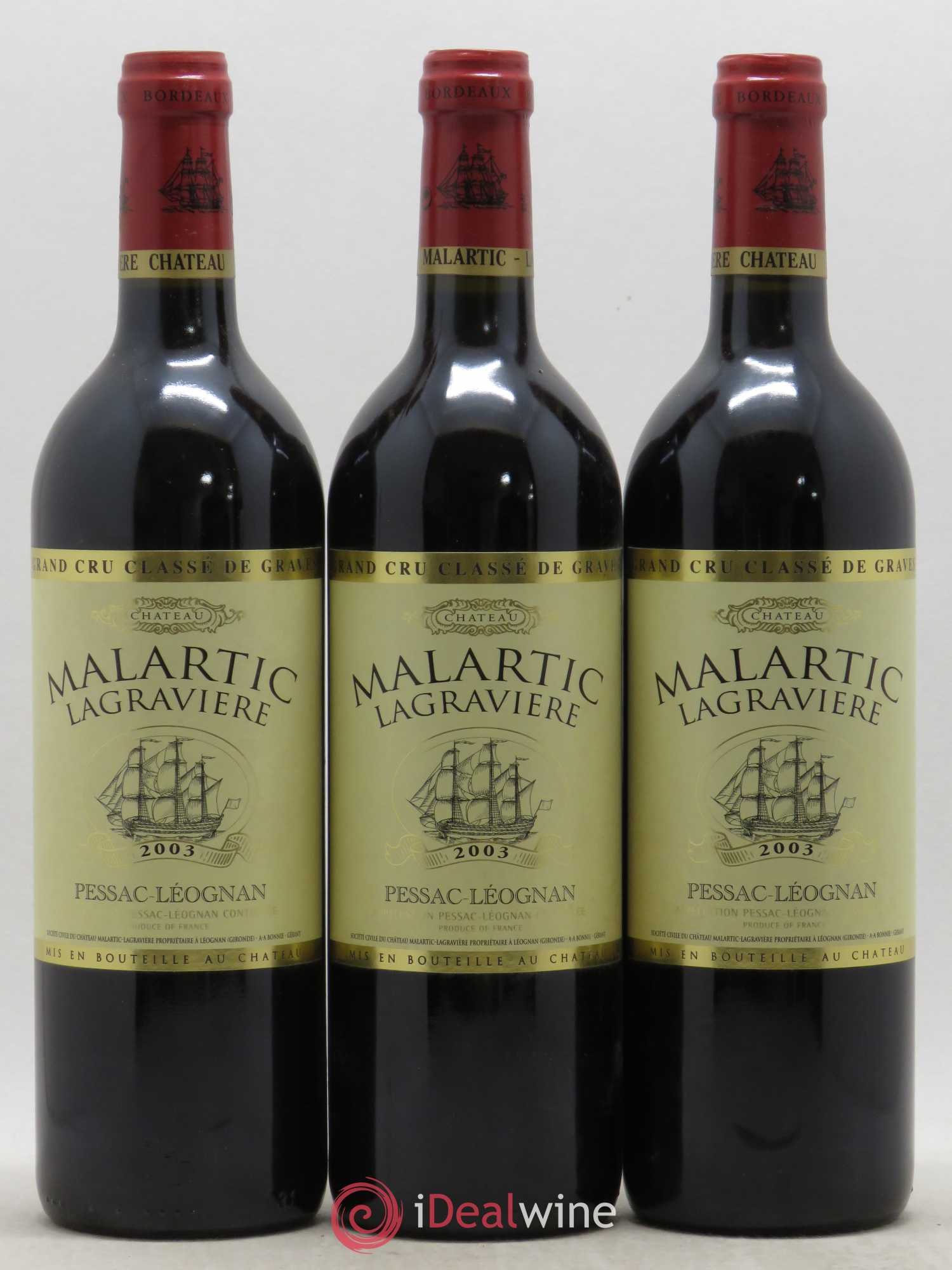 Château Malartic-Lagravière Cru Classé de Graves 2003 - Lot de 12 bouteilles - 3