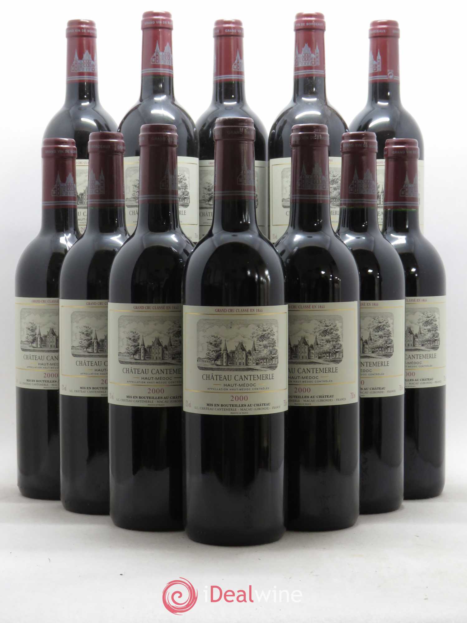Château Cantemerle 5ème Grand Cru Classé 2000 - Lot de 12 bouteilles - 0