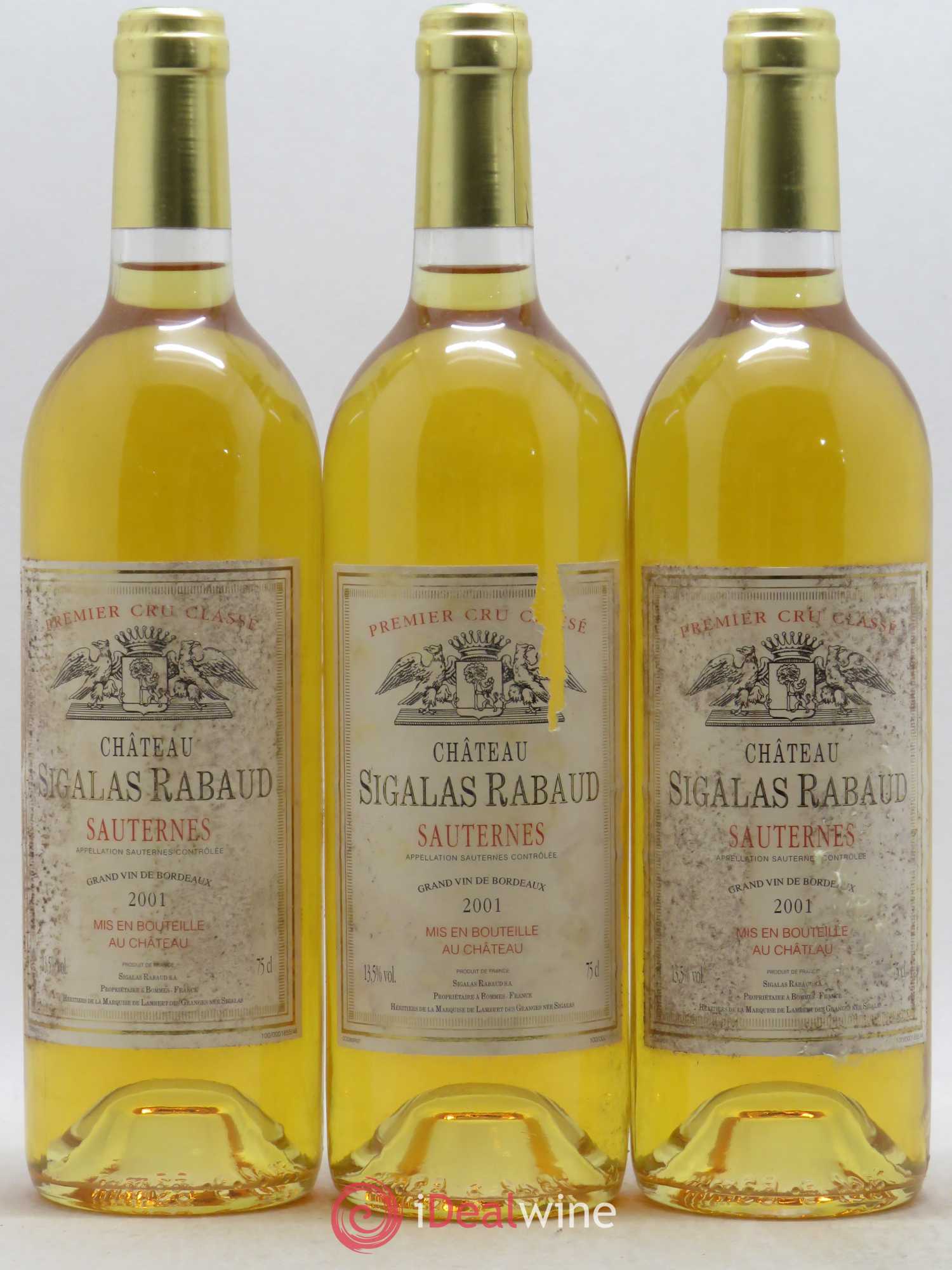 Château Sigalas Rabaud 1er Grand Cru Classé 2001 - Lotto di 12 bottiglie - 4