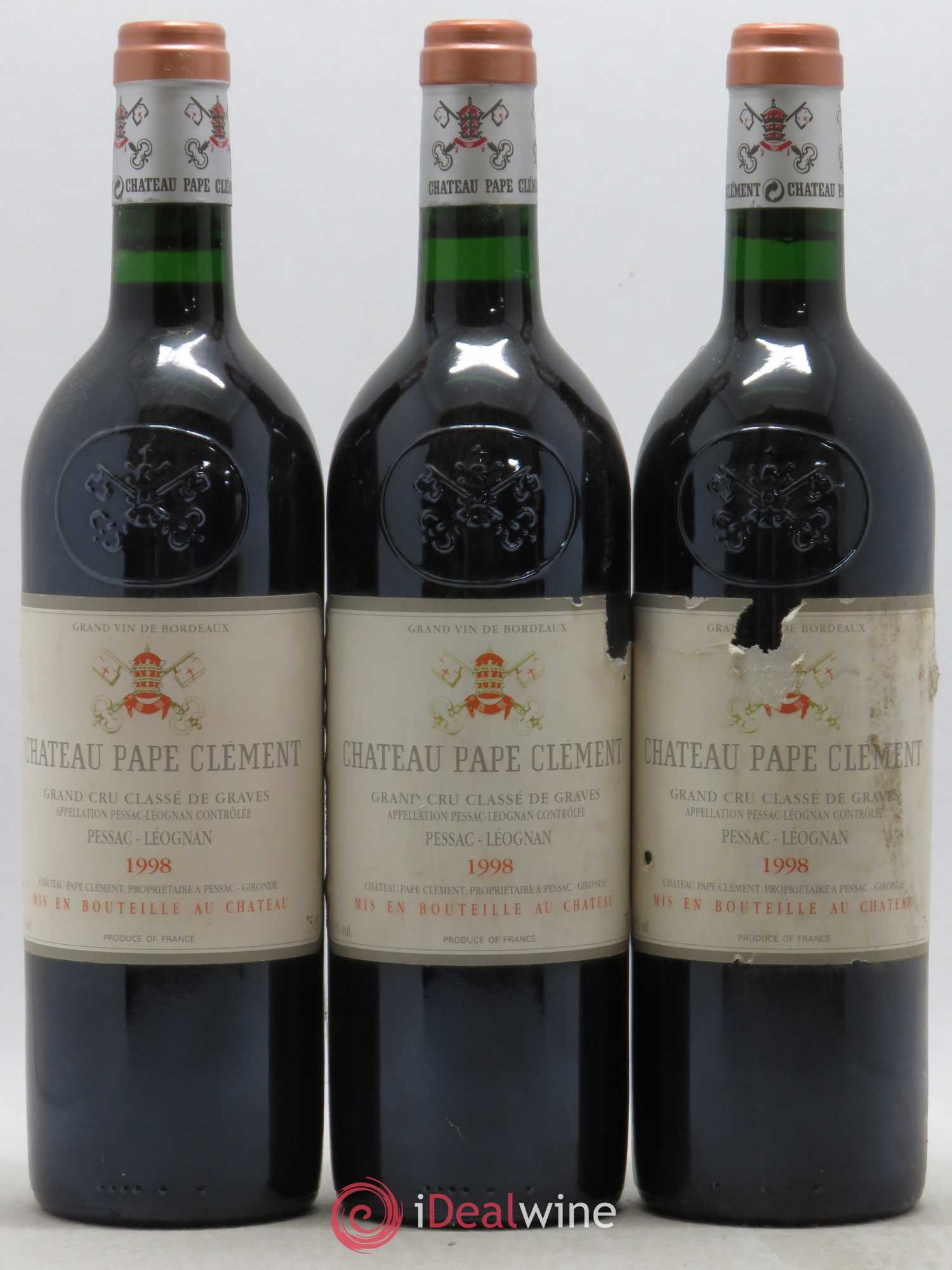 Château Pape Clément Cru Classé de Graves 1998 - Lot de 12 bouteilles - 3