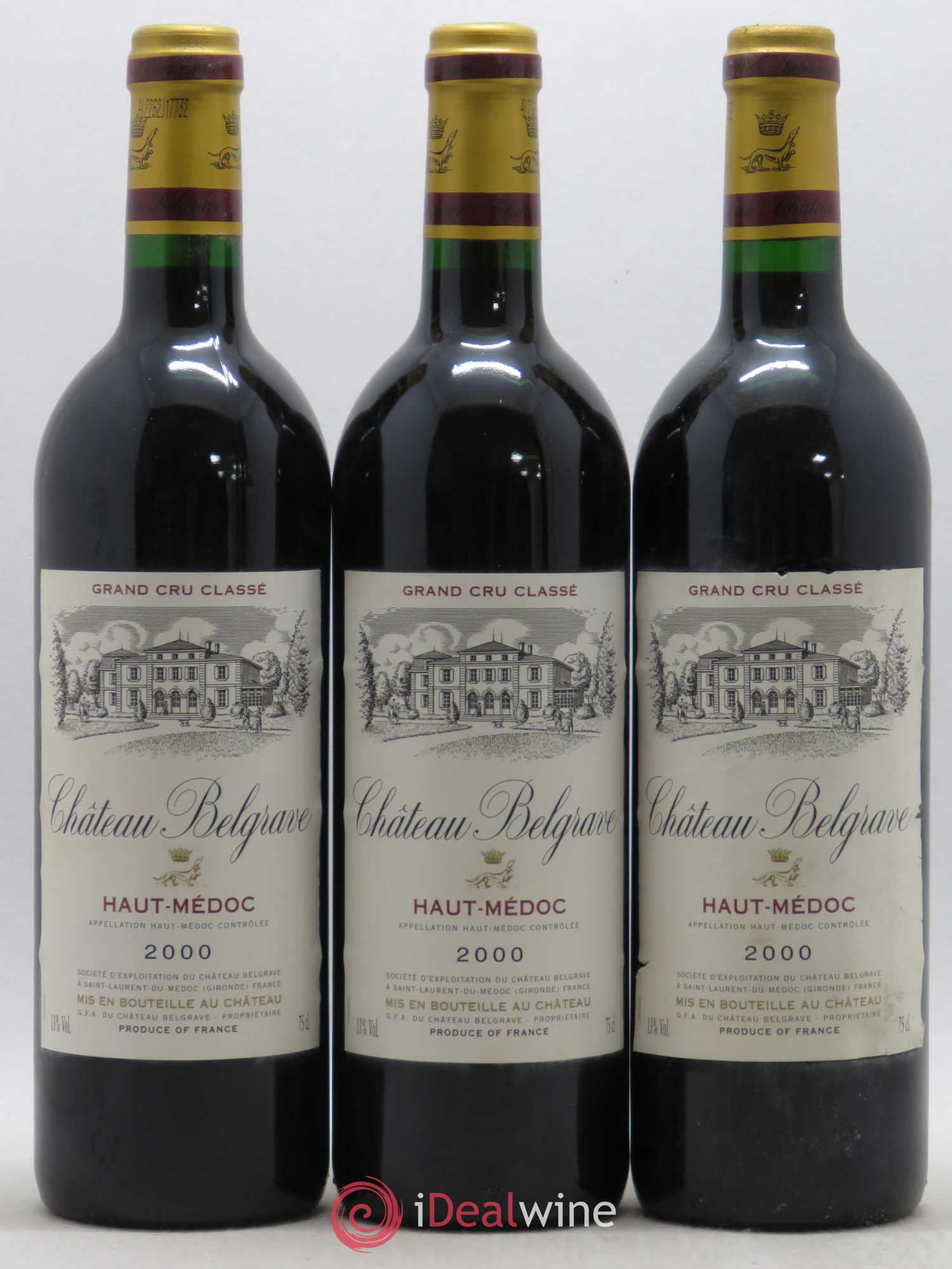 Château Belgrave 5ème Grand Cru Classé 2000 - Lot de 12 bouteilles - 4
