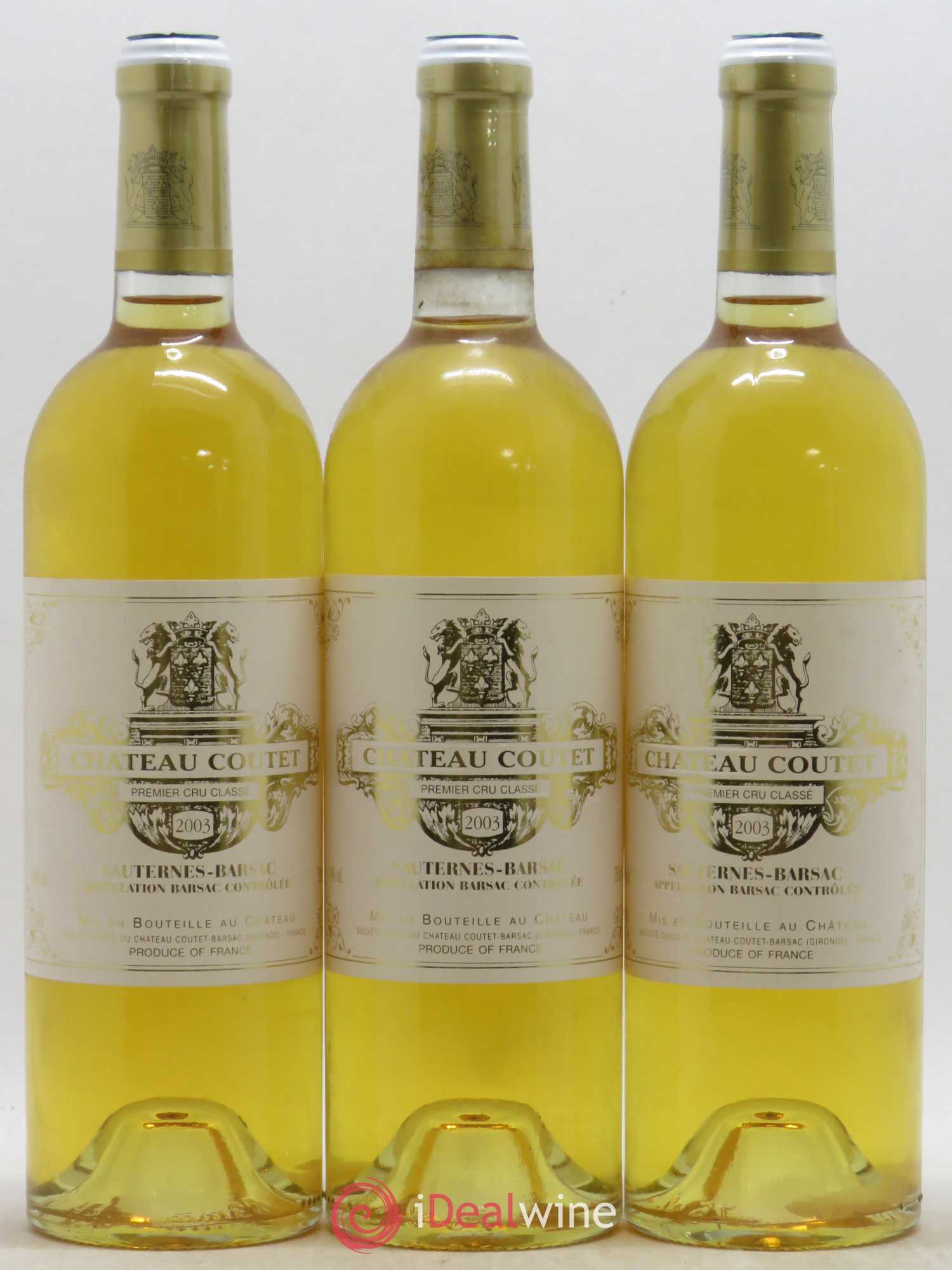 Château Coutet 1er Grand Cru Classé 2003 - Lotto di 12 bottiglie - 1
