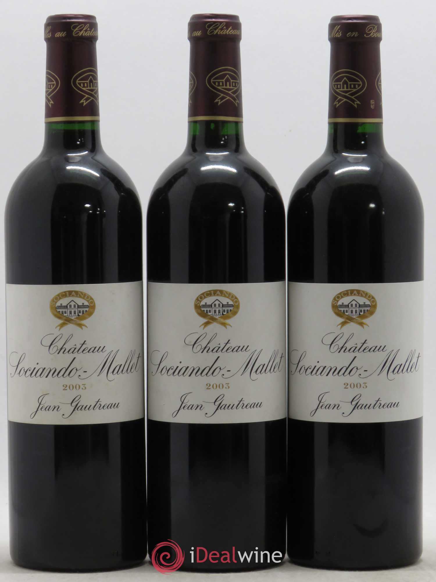 Château Sociando Mallet 2003 - Lot de 12 bouteilles - 2