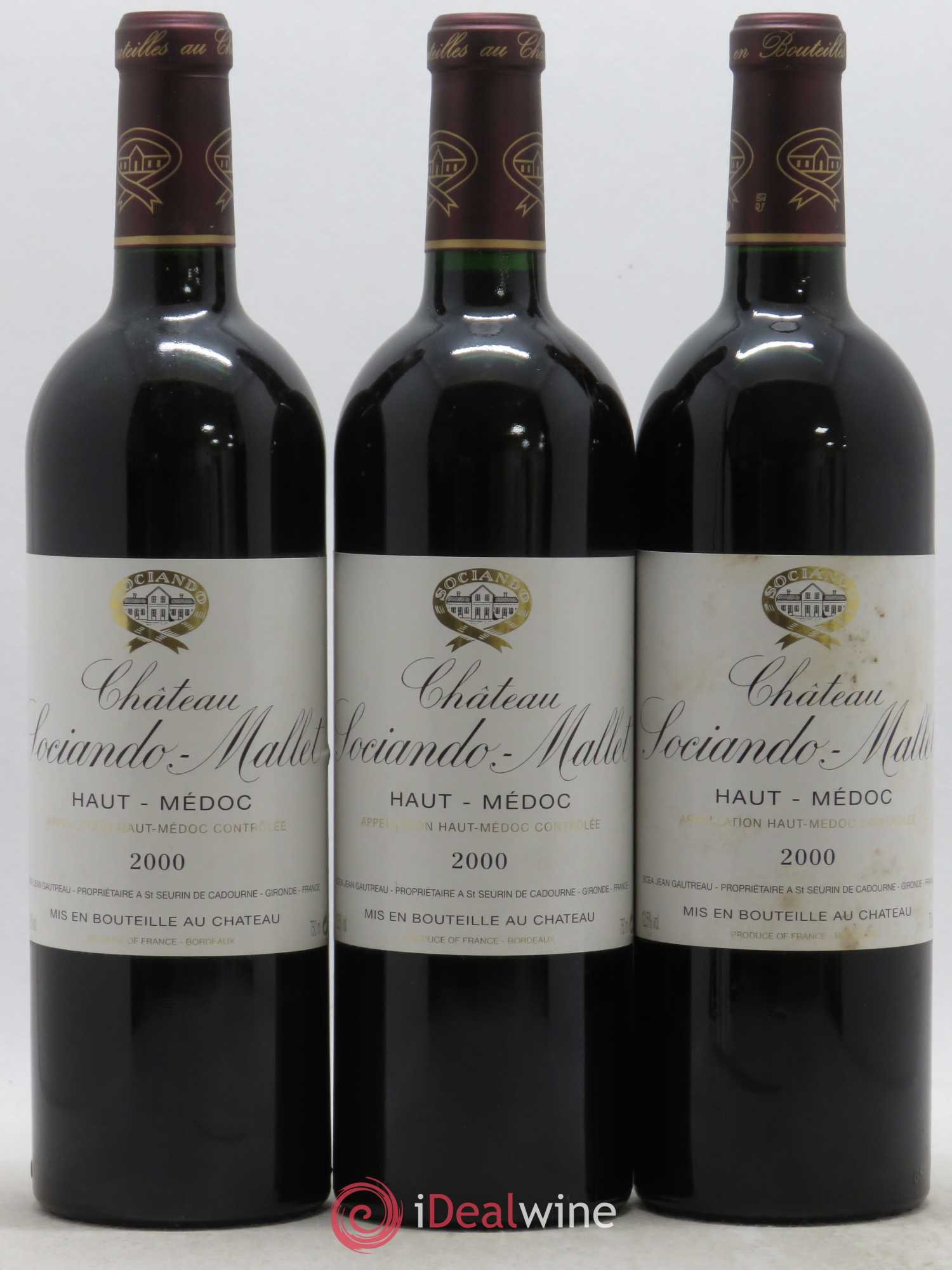 Château Sociando Mallet 2000 - Lot de 12 bouteilles - 4