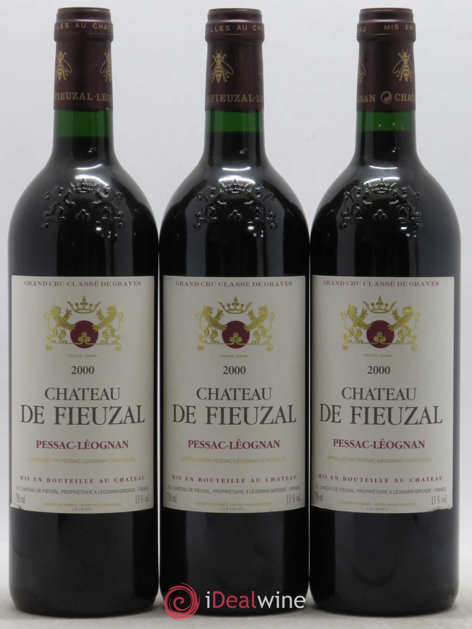 Château de Fieuzal Cru Classé de Graves 2000 - Lot de 12 bouteilles - 1