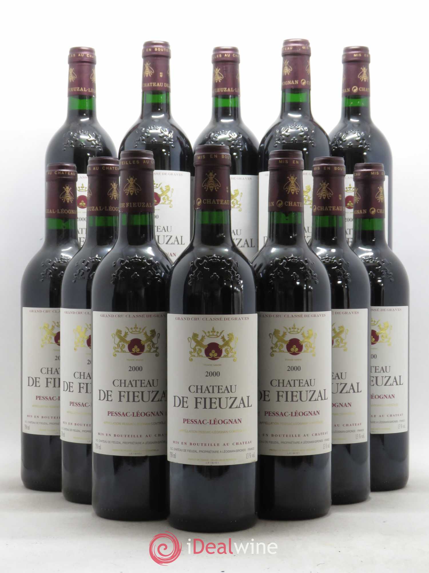 Château de Fieuzal Cru Classé de Graves 2000 - Lot de 12 bouteilles - 0