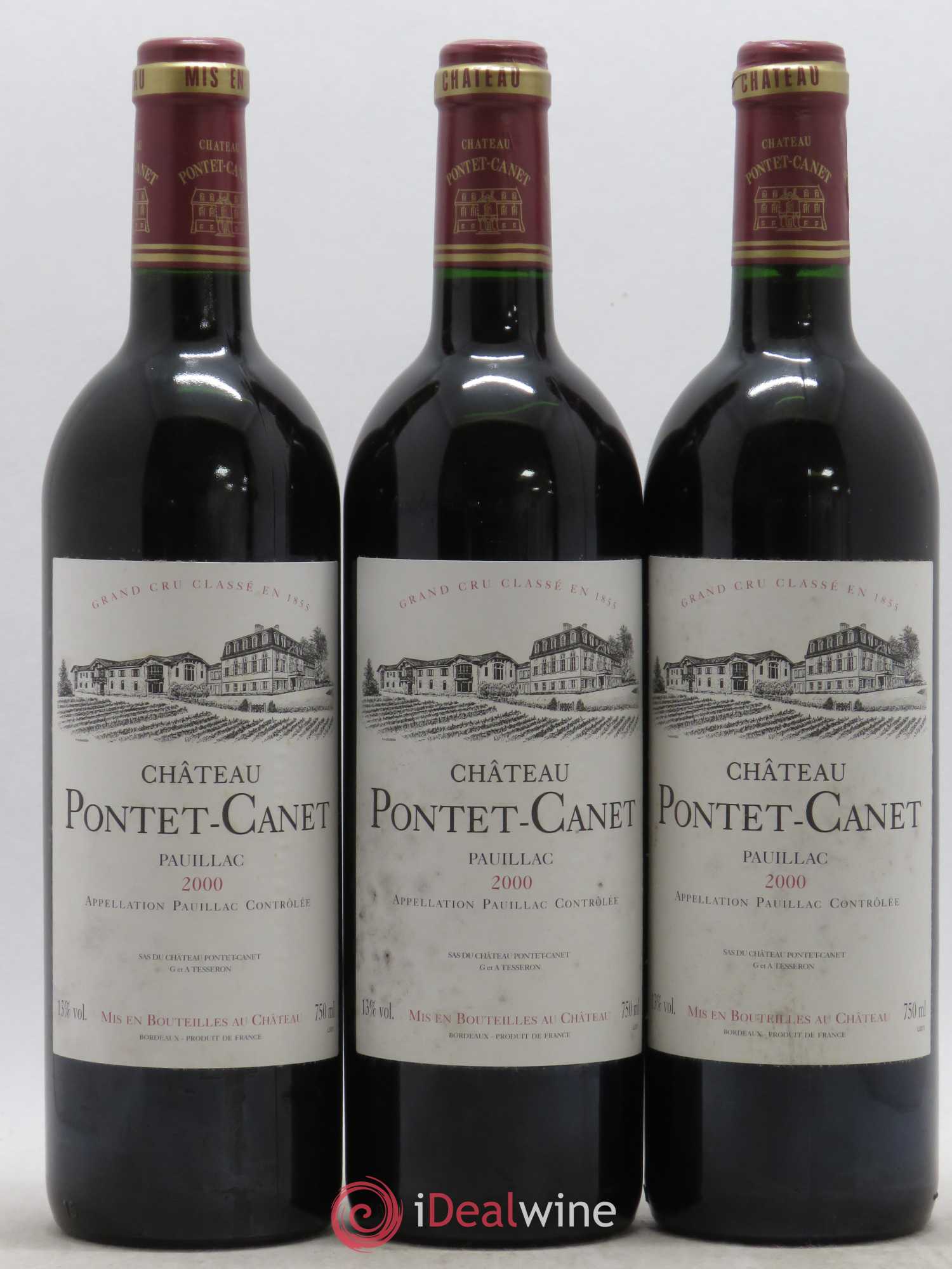Château Pontet Canet 5ème Grand Cru Classé 2000 - Lot de 12 bouteilles - 4
