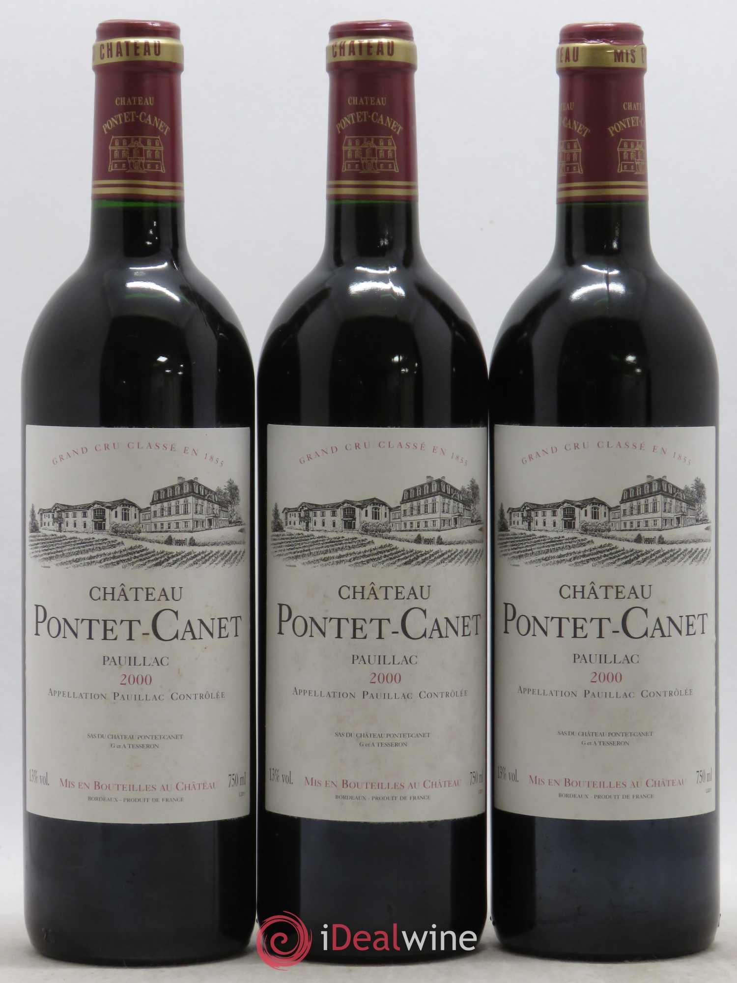 Château Pontet Canet 5ème Grand Cru Classé 2000 - Lot de 12 bouteilles - 2