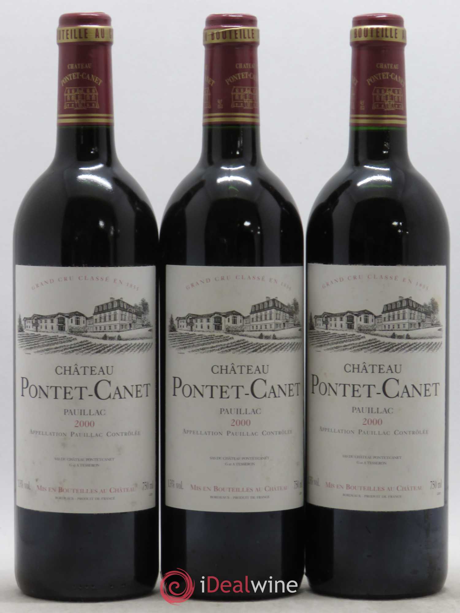 Château Pontet Canet 5ème Grand Cru Classé 2000 - Lot de 12 bouteilles - 3