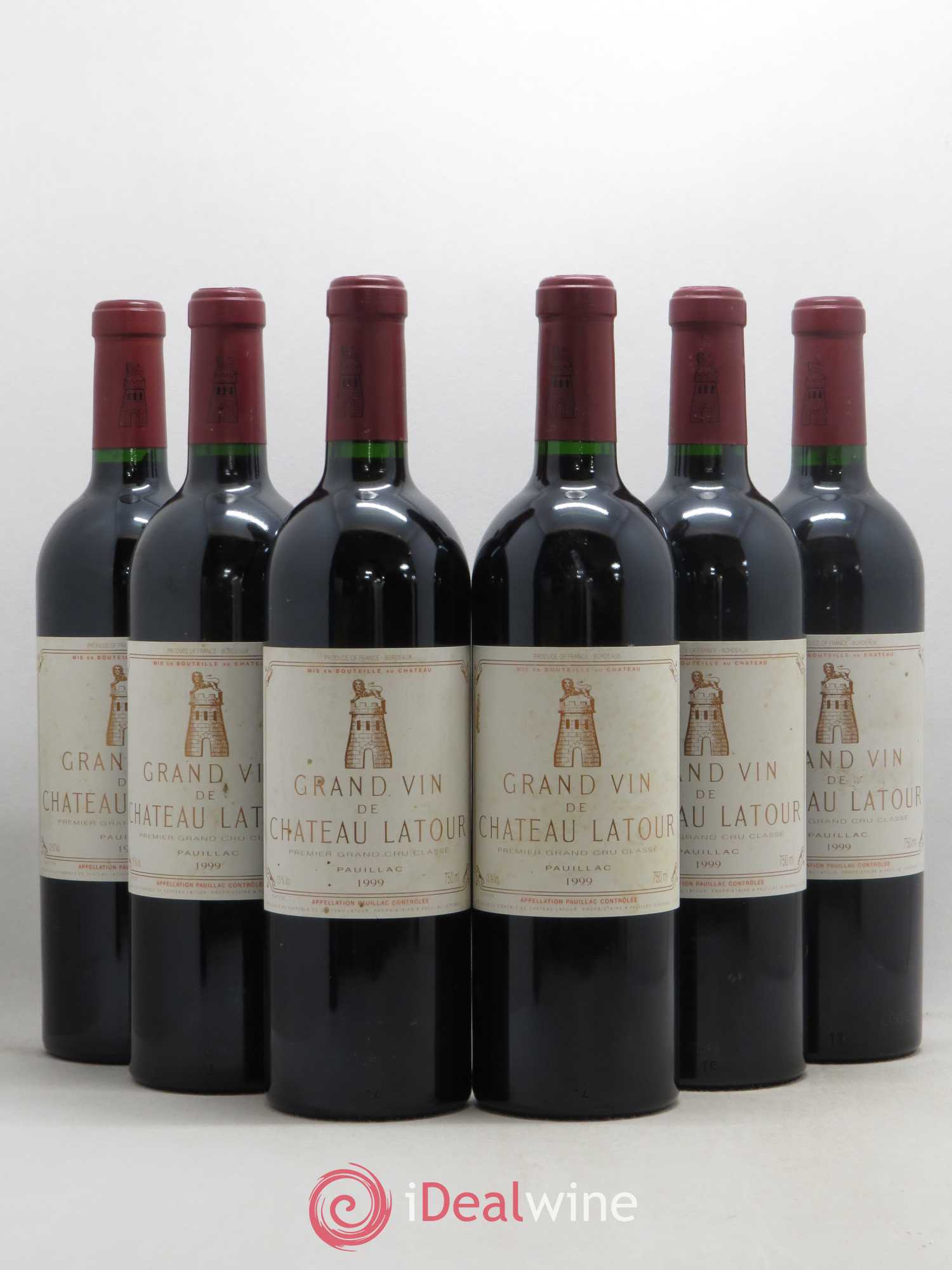 Château Latour 1er Grand Cru Classé 1999 - Lot de 6 bouteilles - 0