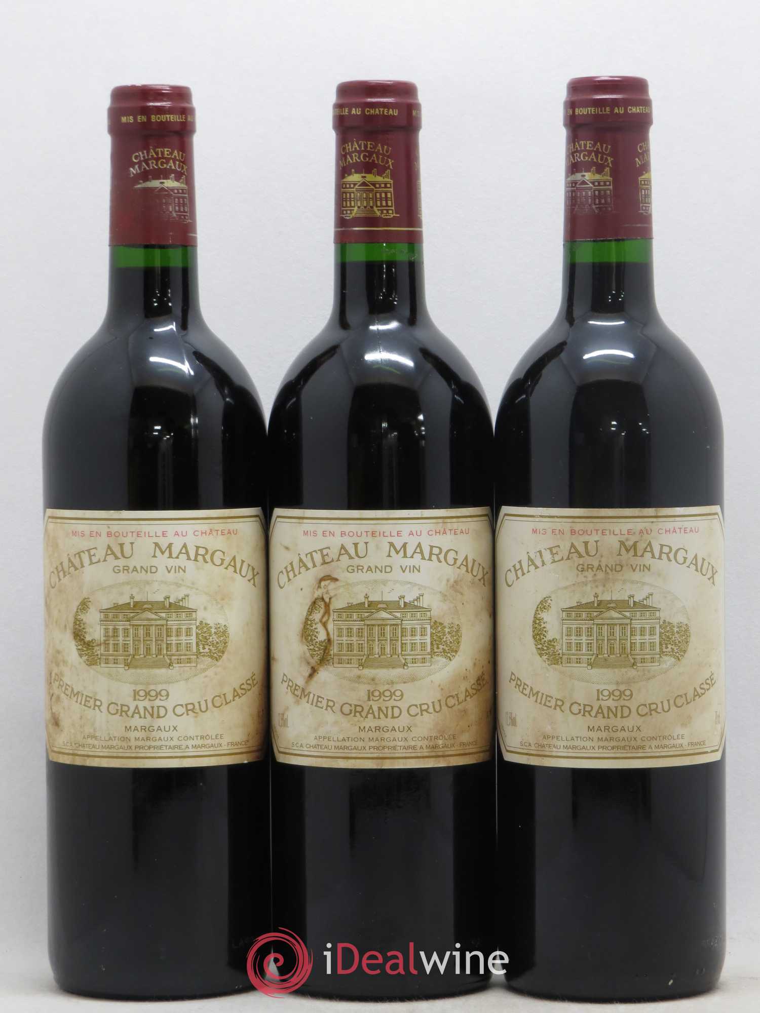 Château Margaux 1er Grand Cru Classé 1999 - Lot de 3 bouteilles - 0