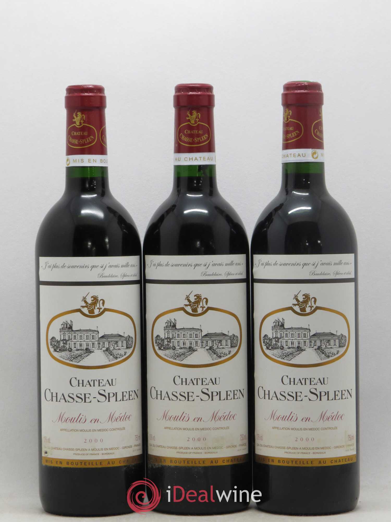 Château Chasse Spleen 2000 - Lot de 12 bouteilles - 1