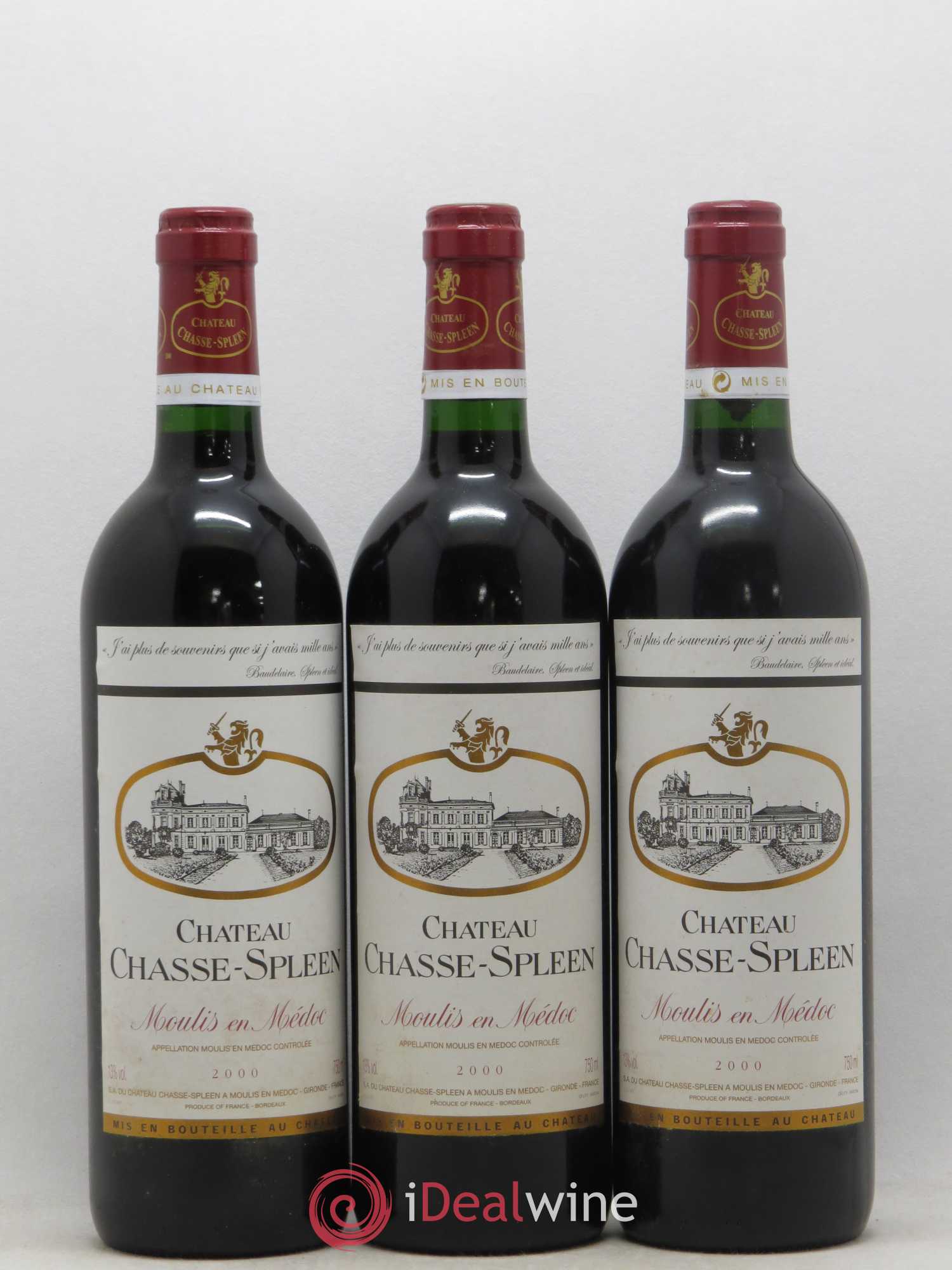 Château Chasse Spleen 2000 - Lot de 12 bouteilles - 2