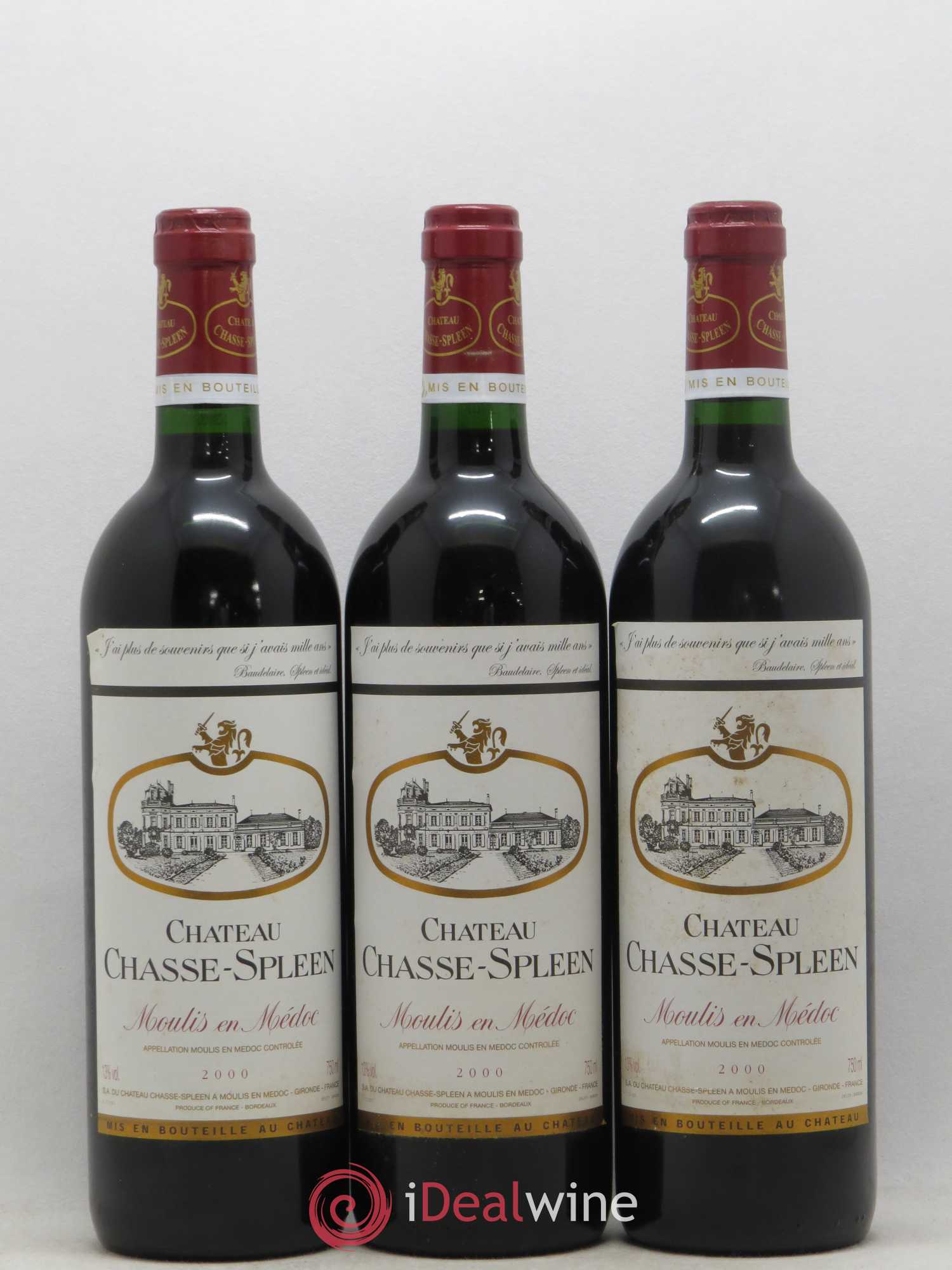 Château Chasse Spleen 2000 - Lot de 12 bouteilles - 4